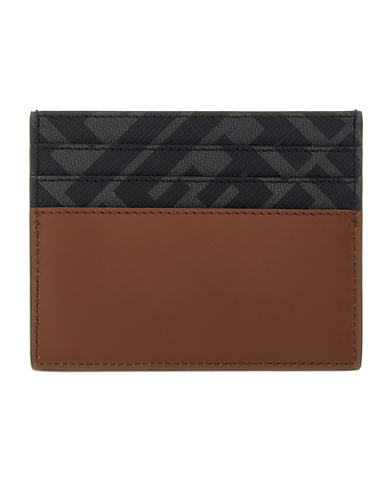 Fendi 
squared Ff
 Card Holder - Brown