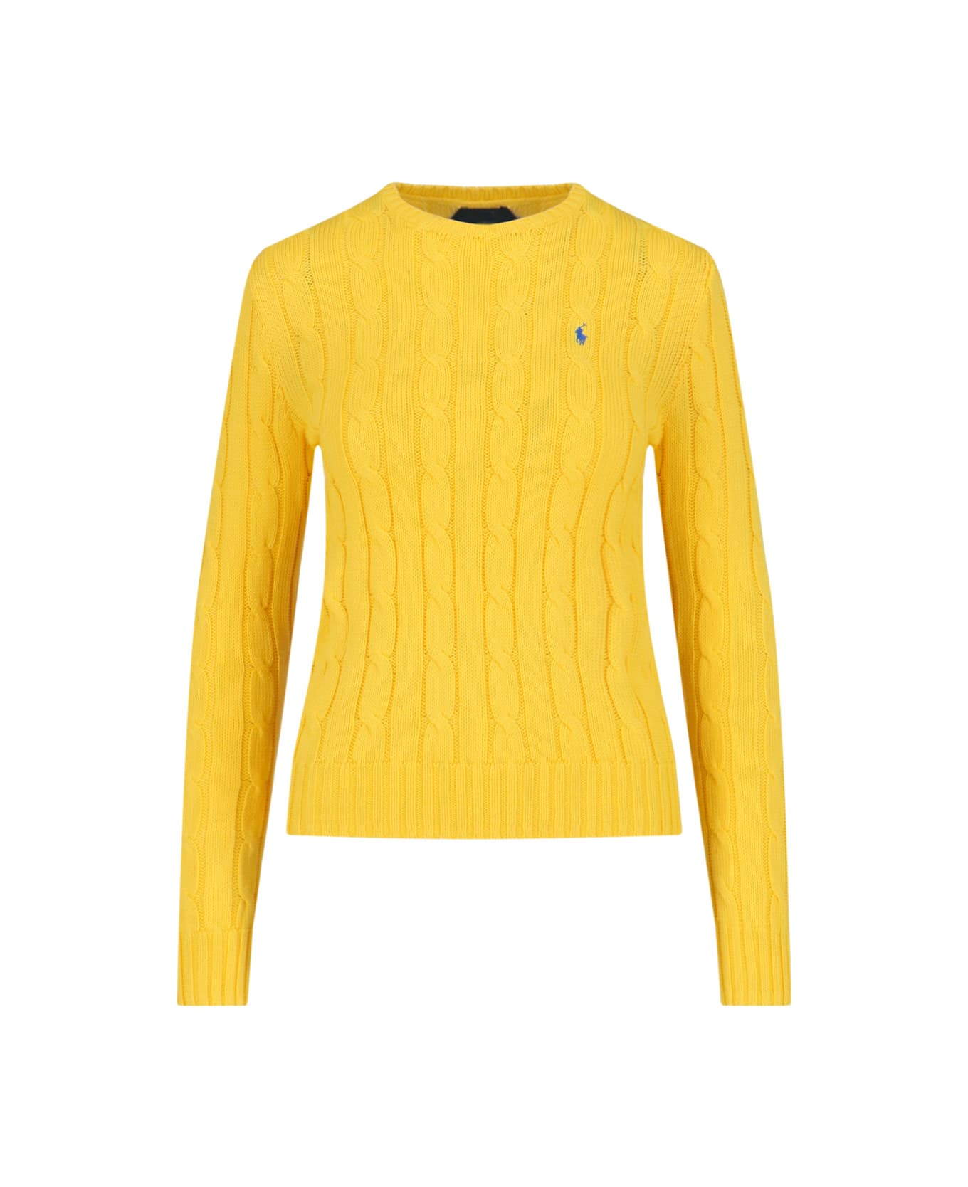 Polo Ralph Lauren Logo Crew Neck Sweater - Yellow