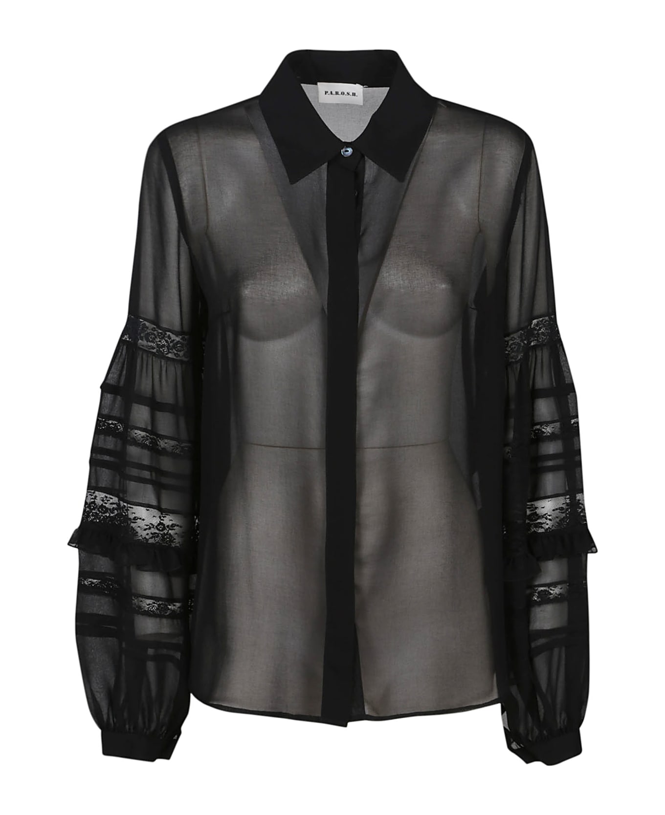 Parosh Polidori Long Sleeve Shirt - Nero
