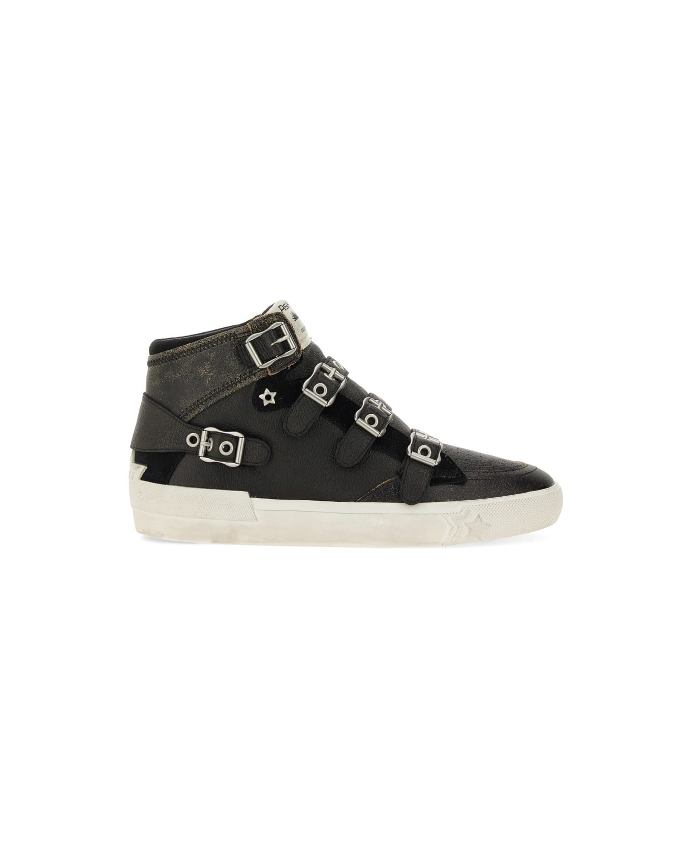 Ash Moonlight Buckle Sneaker - BLACK