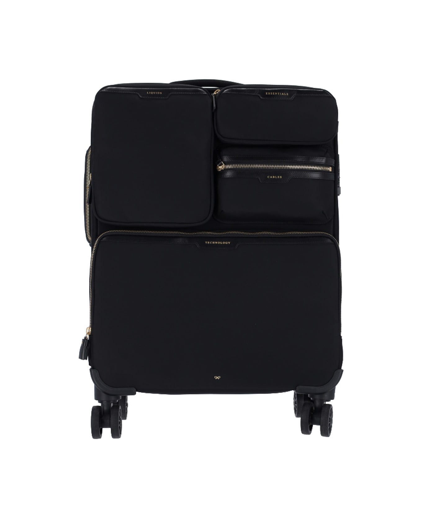 Anya Hindmarch "short-haul Trolley" Suitcase - Black  