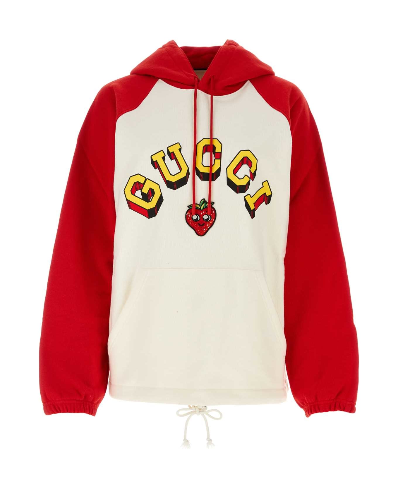 Gucci White Cotton Oversize Sweatshirt - SUNLIGHTLIVERMIX