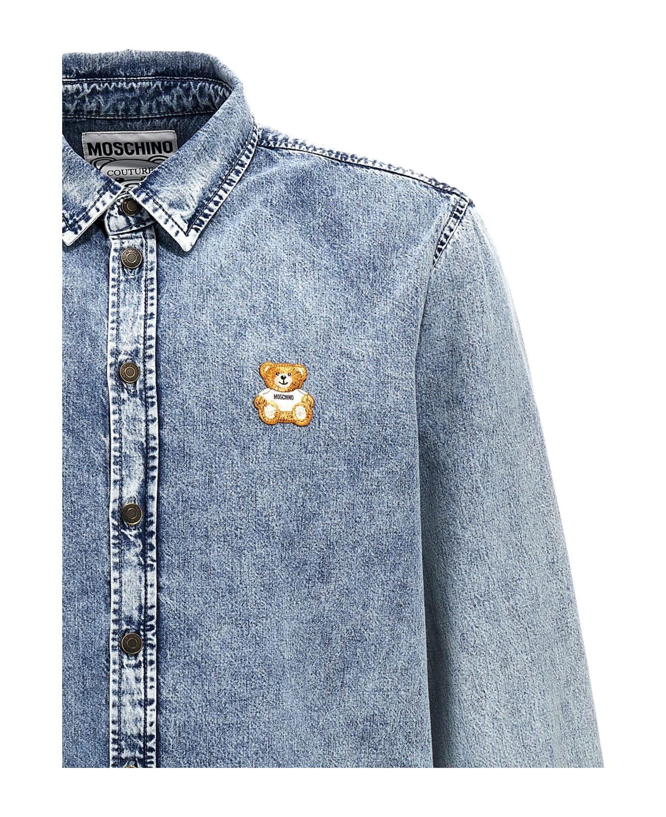 Moschino 'teddy' Shirt - Light Blue