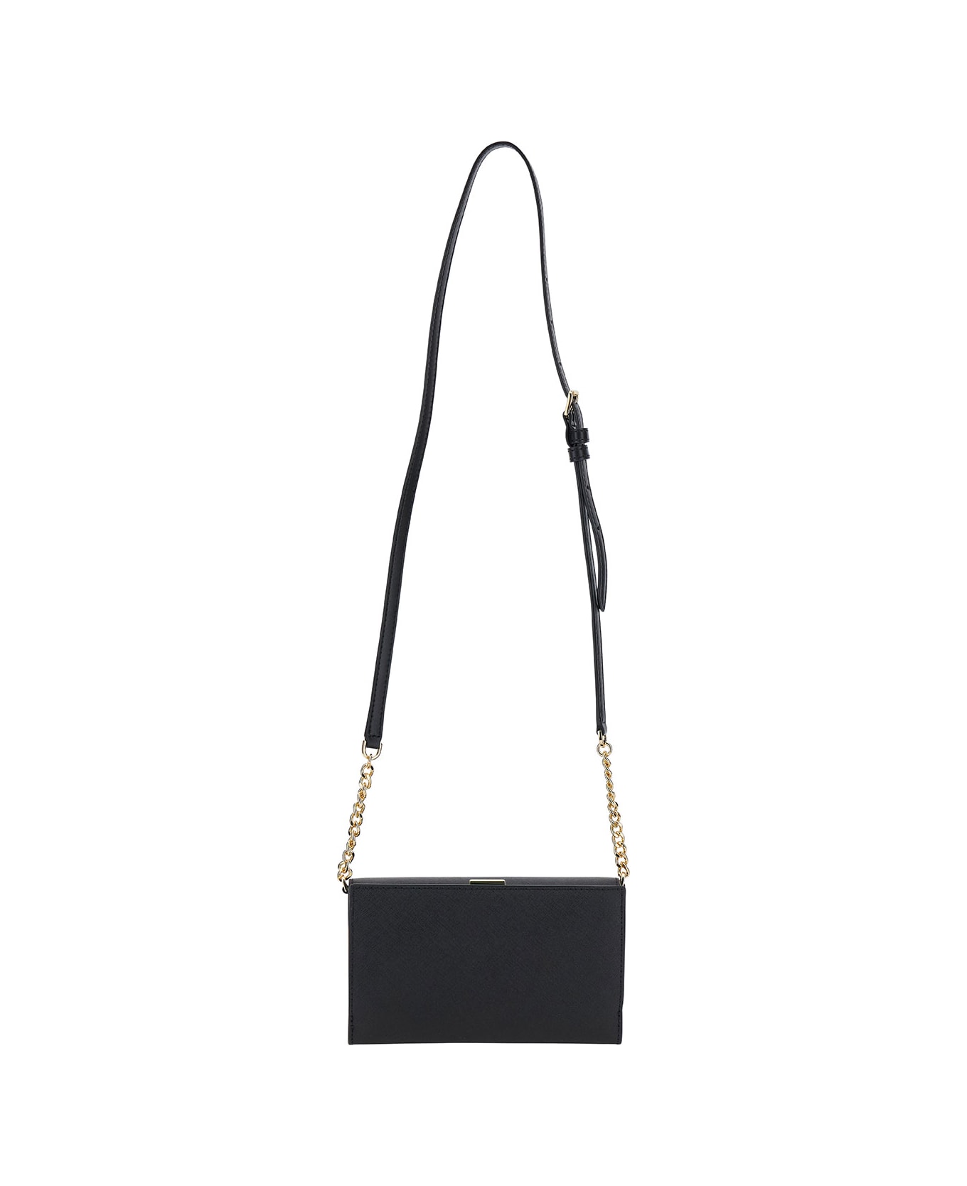 MICHAEL Michael Kors Black Shoulder Bag With Logo Detail In Leather Woman - Black ショルダーバッグ