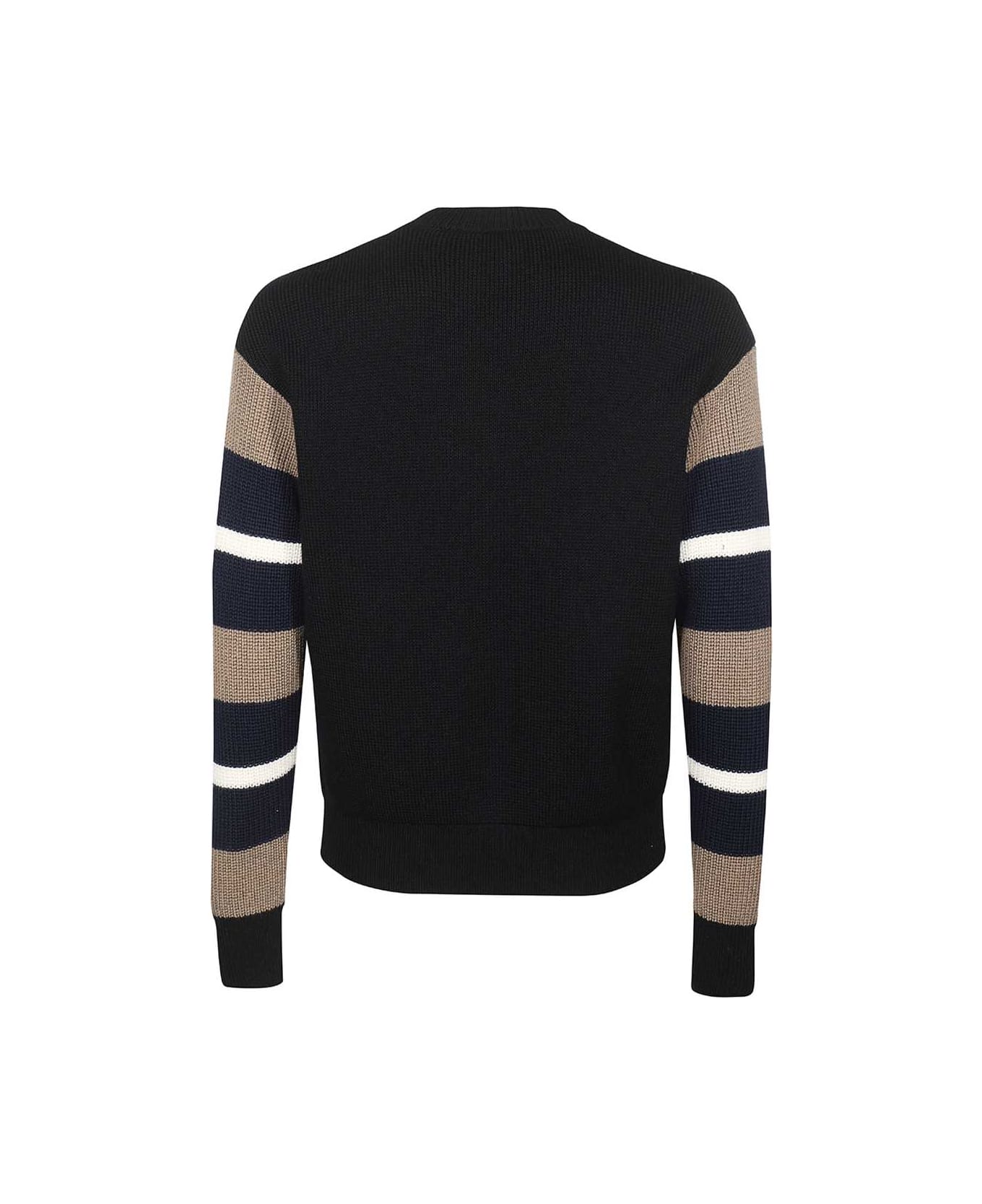 Emporio Armani Long Sleeve Crew-neck Sweater - blue