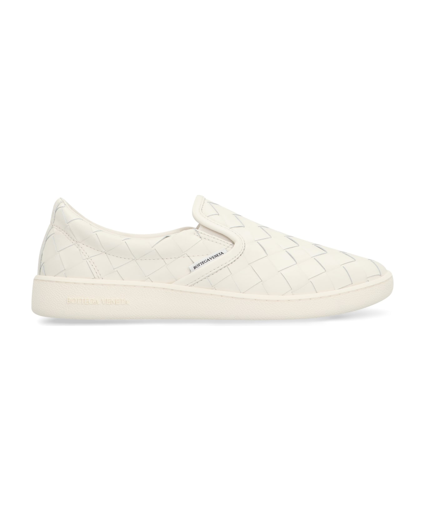 Bottega Veneta Slip-on Leather Sneakers - White