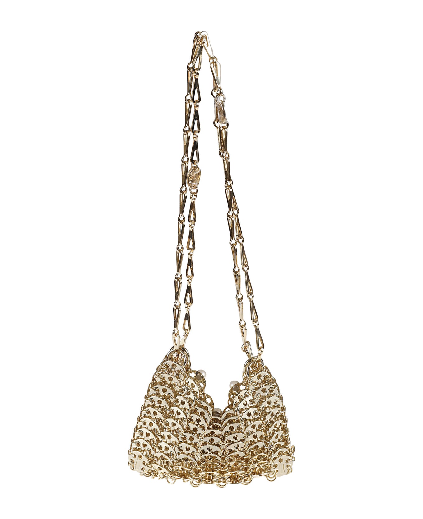 Paco Rabanne Gold & Pearls Nano Bag | italist