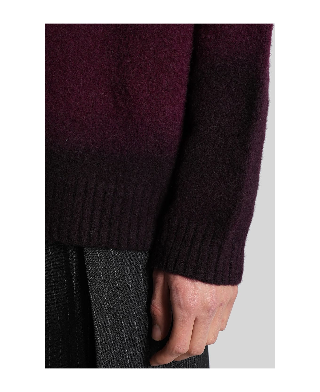 Paura Asia Knitwear In Bordeaux Wool - bordeaux