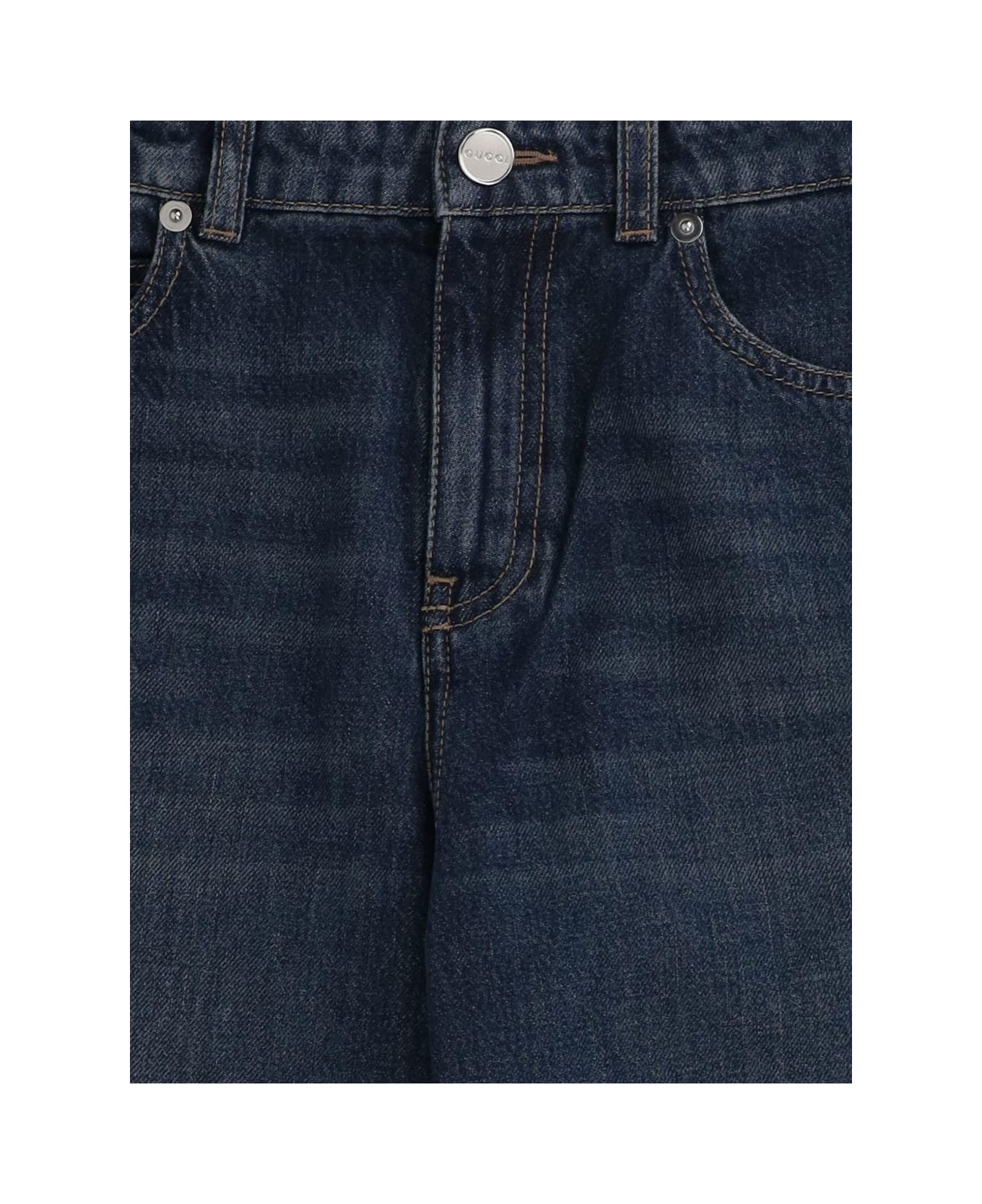 Gucci Kids Five-pocket Denim - Blue