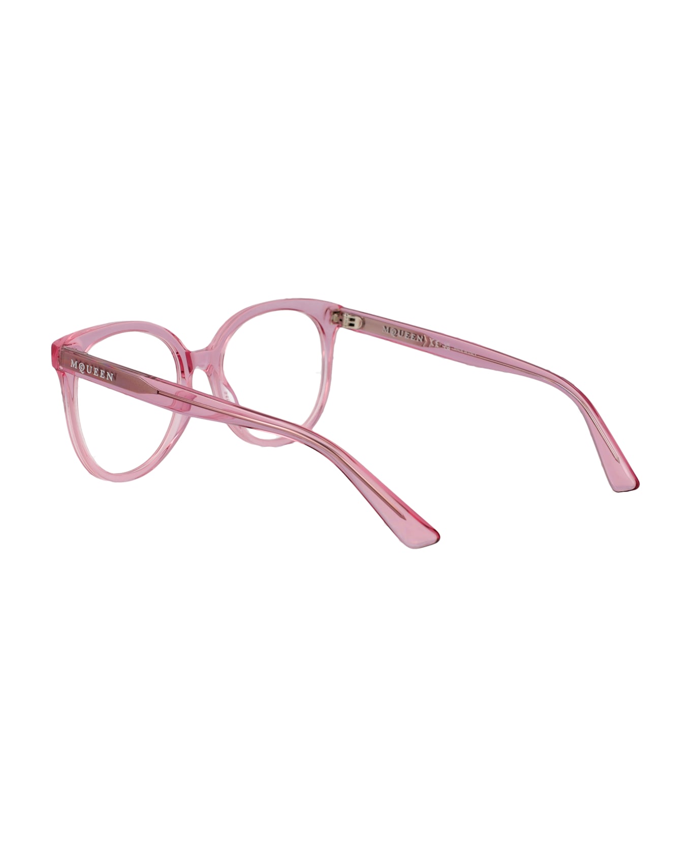 Alexander McQueen Eyewear Am0540o Glasses - PINK-PINK-TRANSPARENT