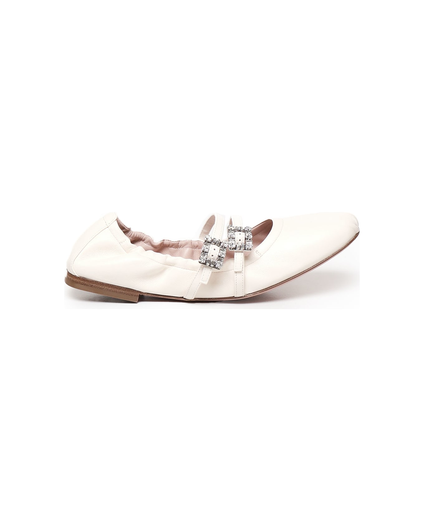 Roger Vivier Strap Buckle Embellished Ballet Flats - CIRE'' フラットシューズ