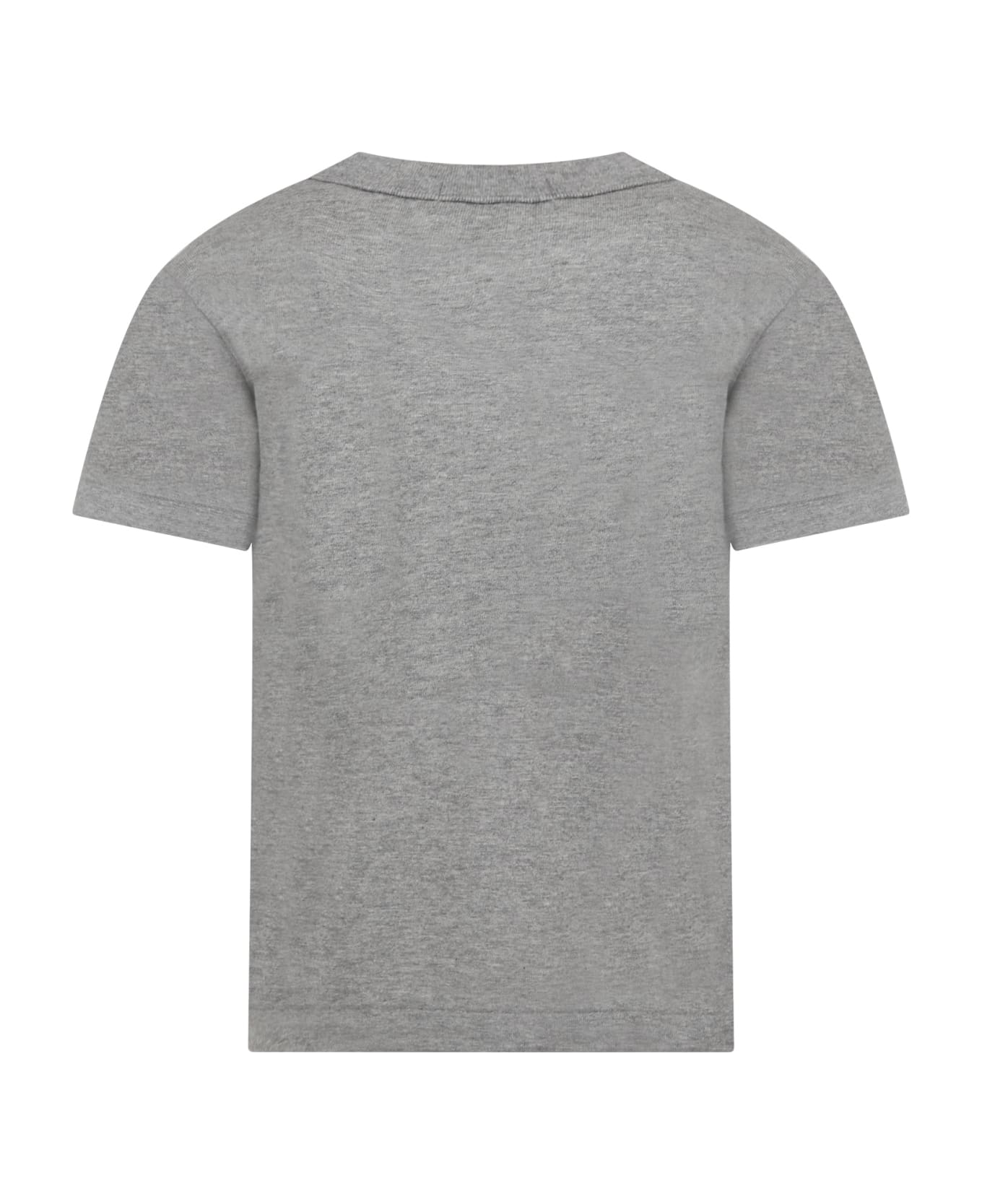 Comme des Garçons Play Grey T-shirt For Kids With Logo - Grey