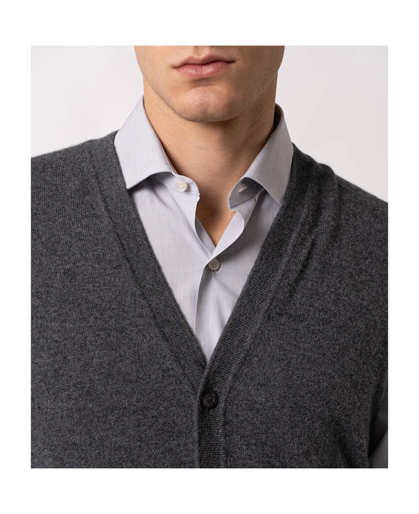Larusmiani Gilet Solden Sweater - Grey