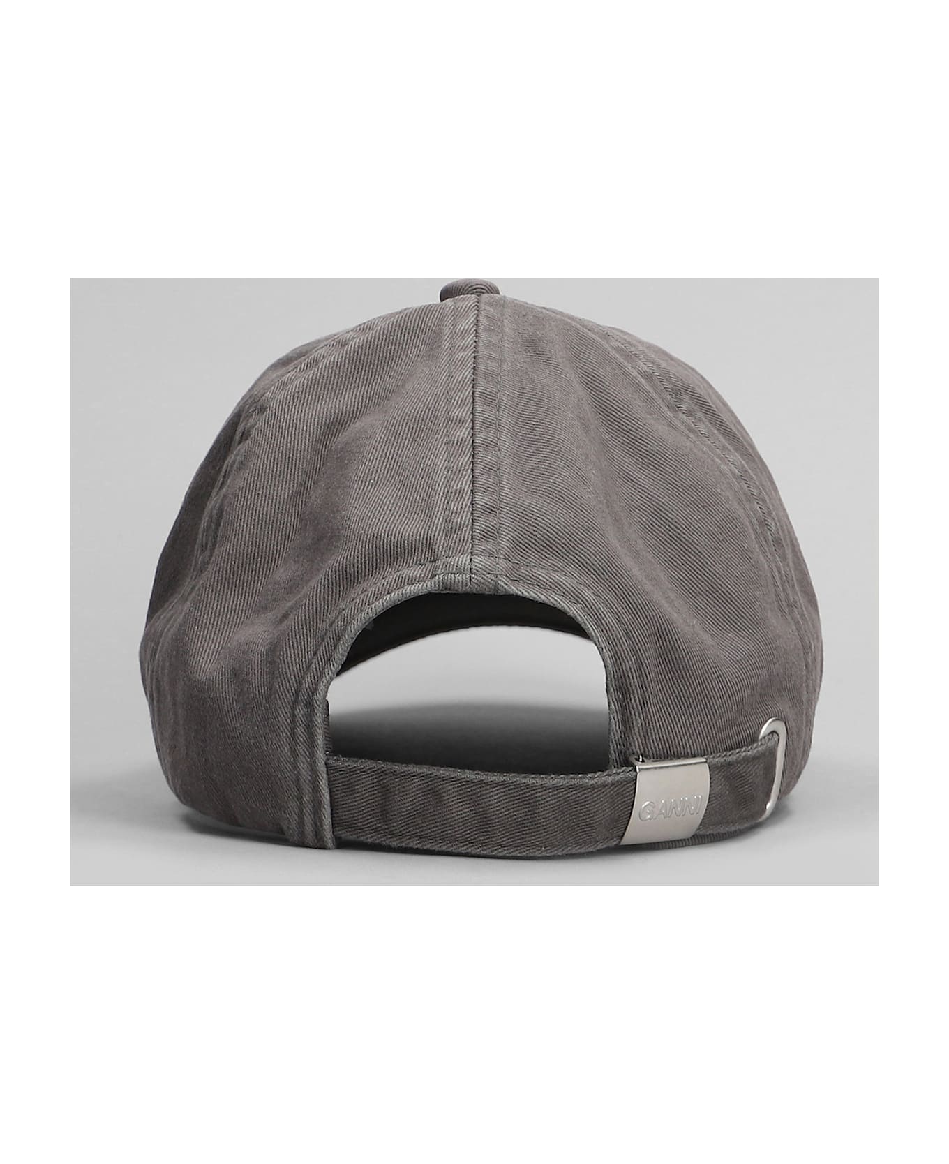 Ganni Hats In Grey Cotton - grey