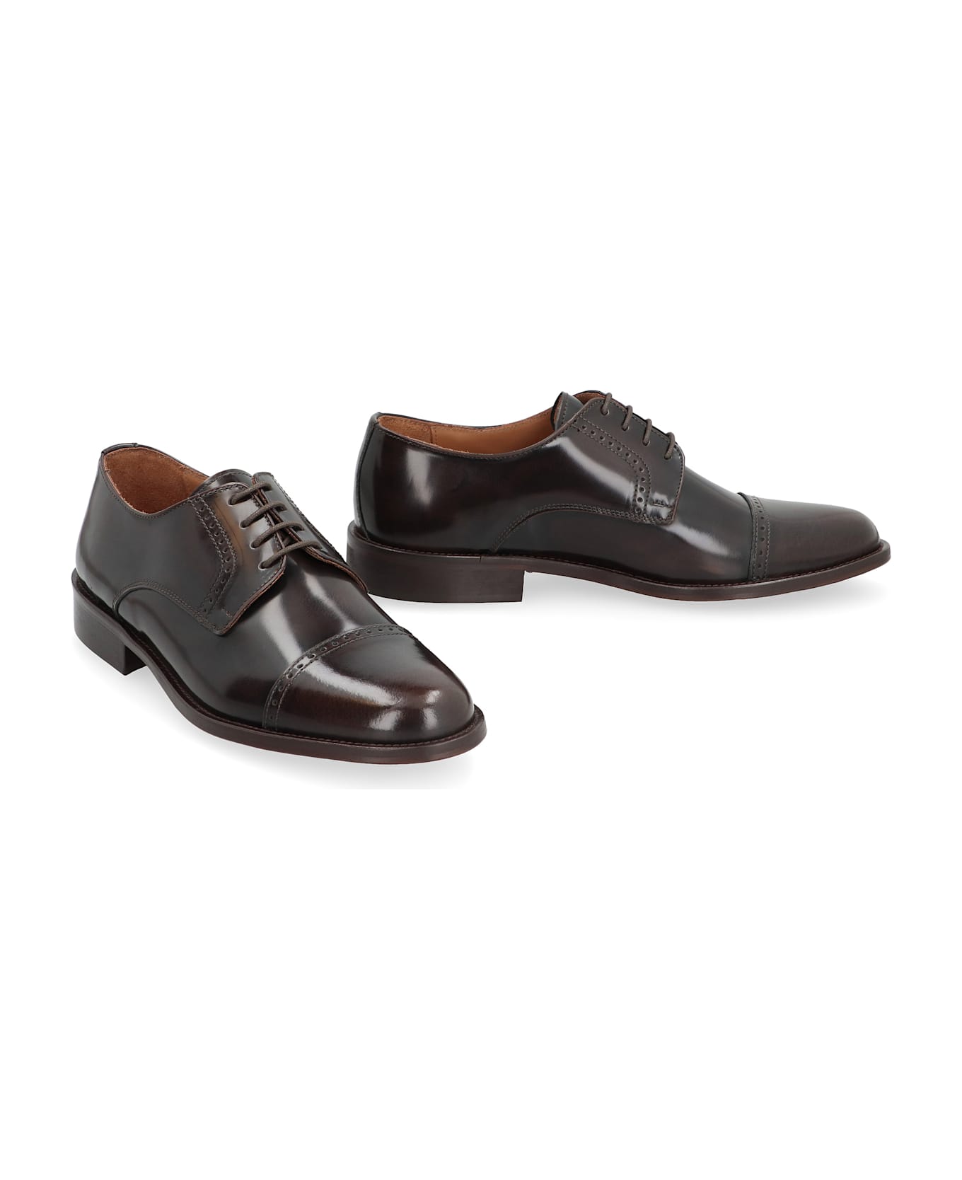 Bruno Magli Leather Lace-up Shoes - brown