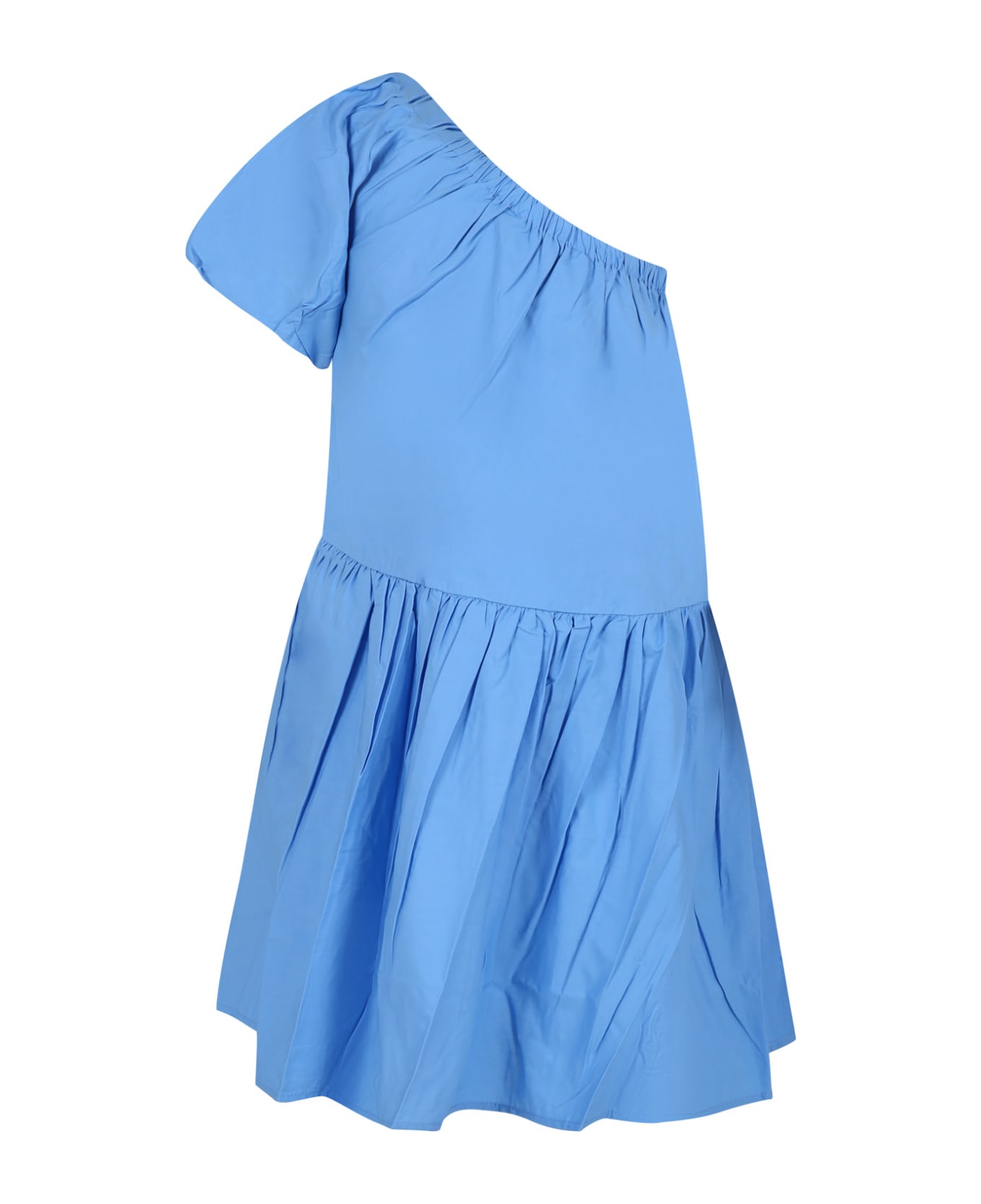 Molo Casual Light Blue Dress For Girl - Light Blue