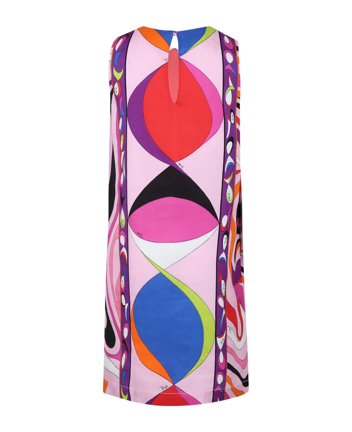 Pucci Multicolor Dress For Girl - Multicolor ワンピース＆ドレス