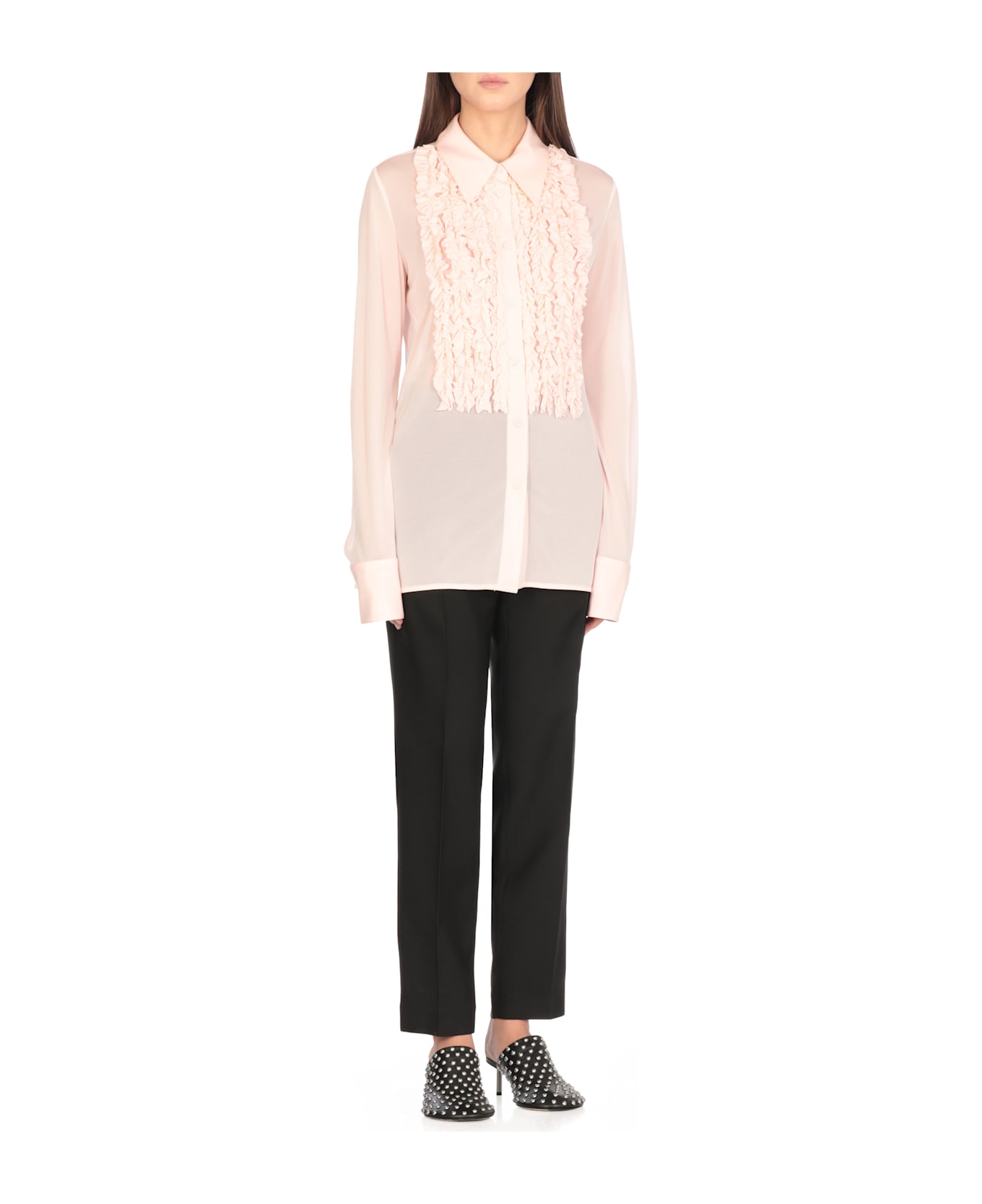 Jil Sander Rouches Shirt - Pink