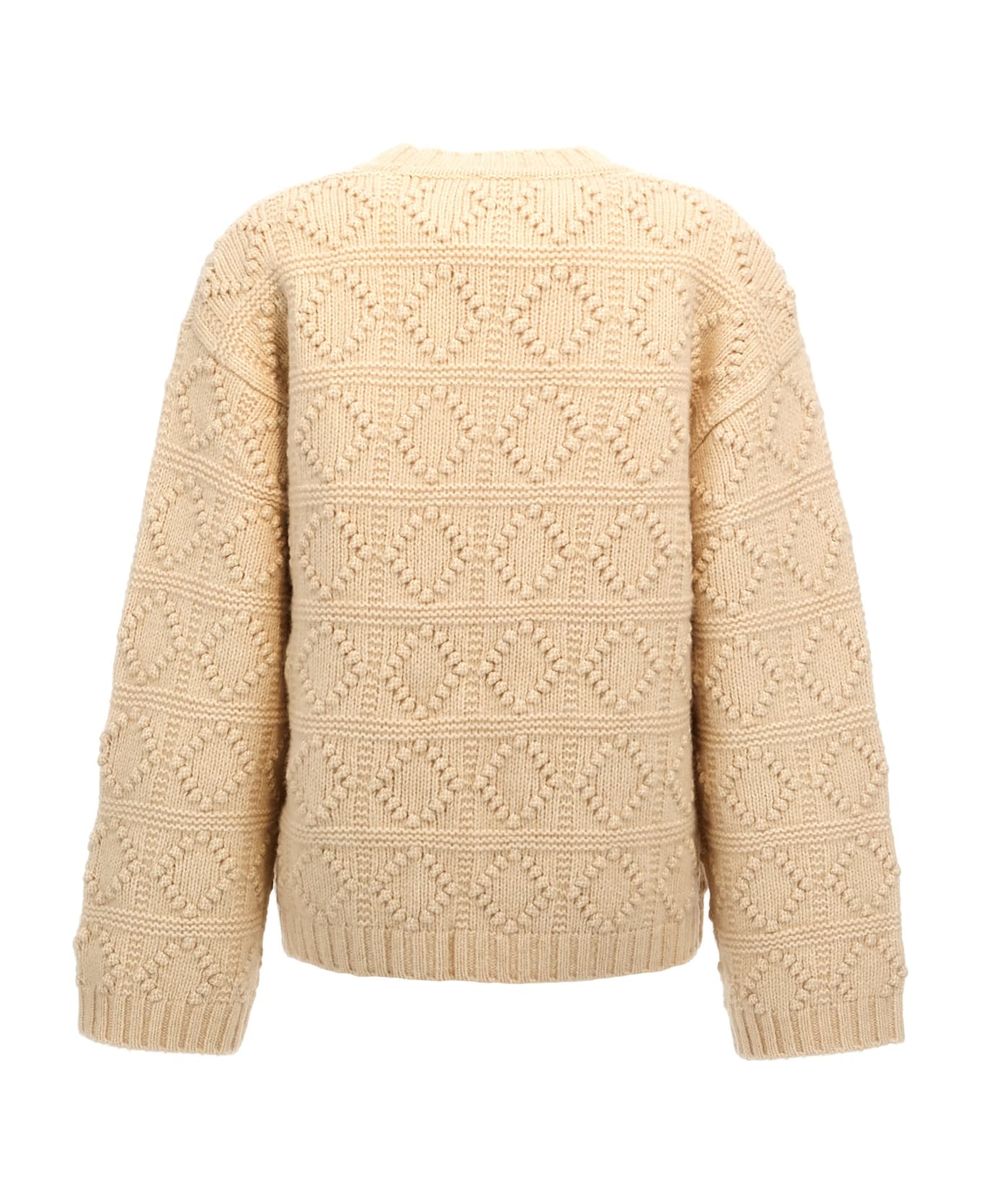 Ganni Beige Wool Blend Sweater - Beige