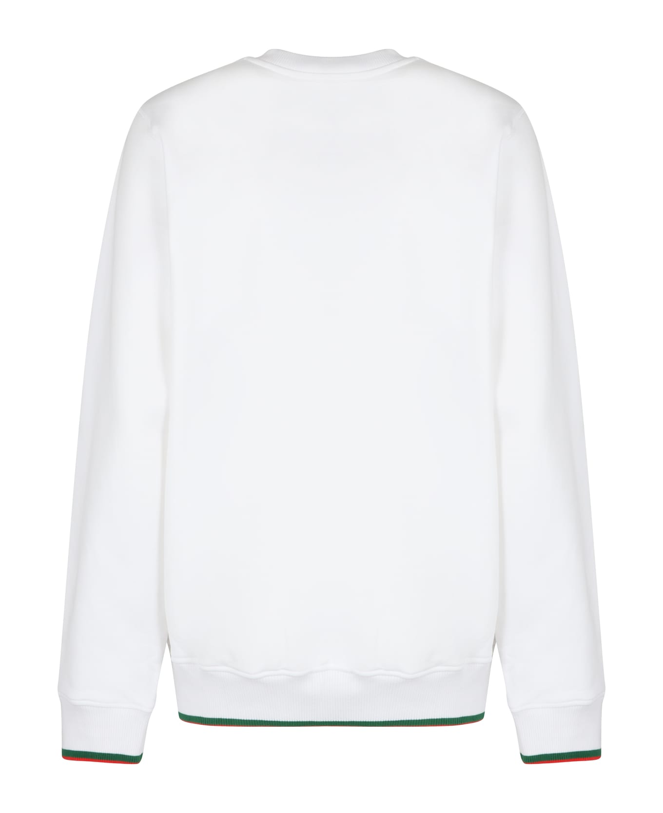 Casablanca Logo Detail Cotton Sweatshirt - White