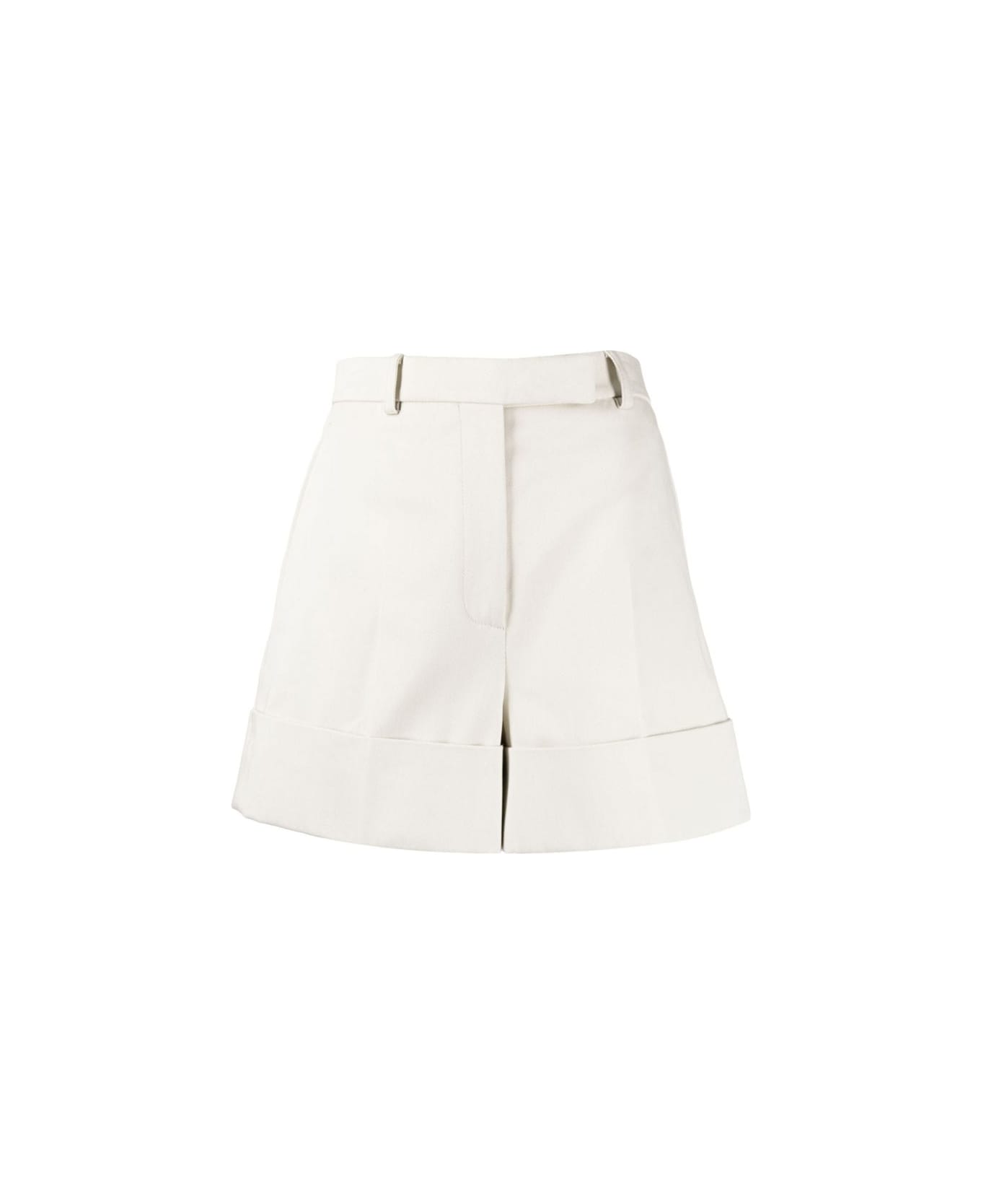 Thom Browne White Cotton Shorts - NATURAL WHITE ショートパンツ