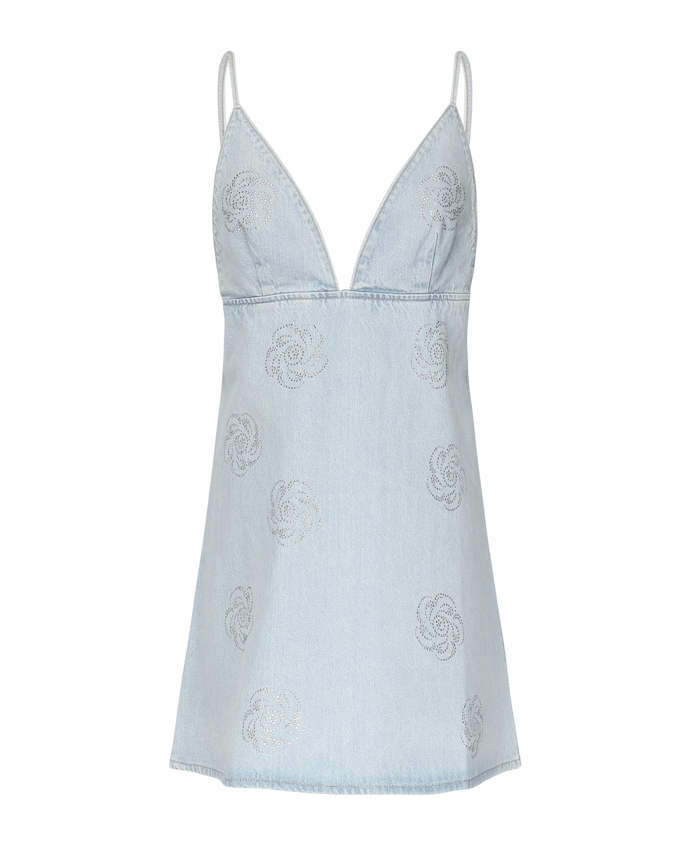 Rotate by Birger Christensen Lorina Denim Dress - Light Blue Denim