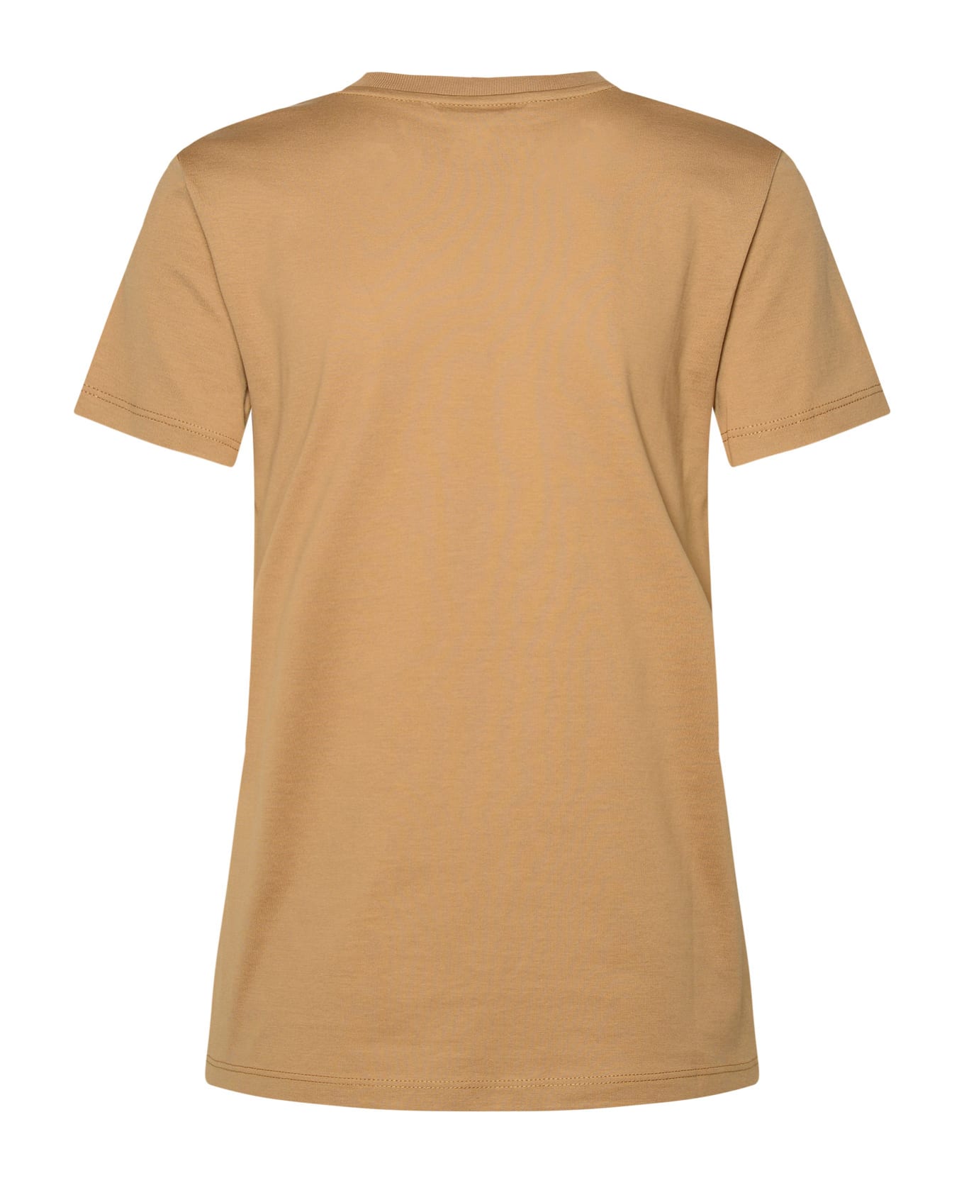 Max Mara Beige Cotton T-shirt - Brown Tシャツ