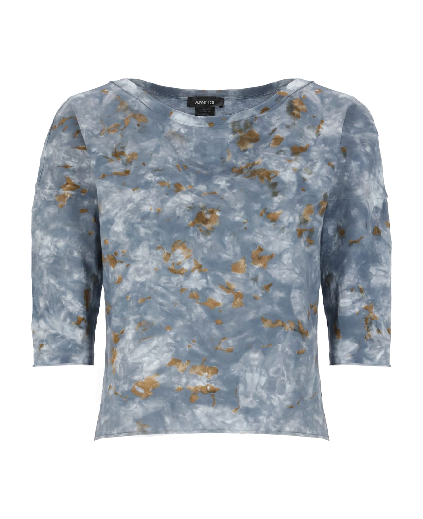 Avant Toi Cotton Sweater - Blue