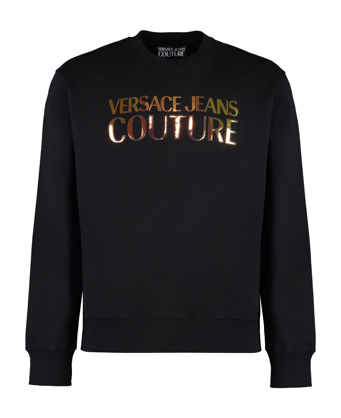 Versace Jeans Couture Cotton Crew-neck Sweatshirt - black