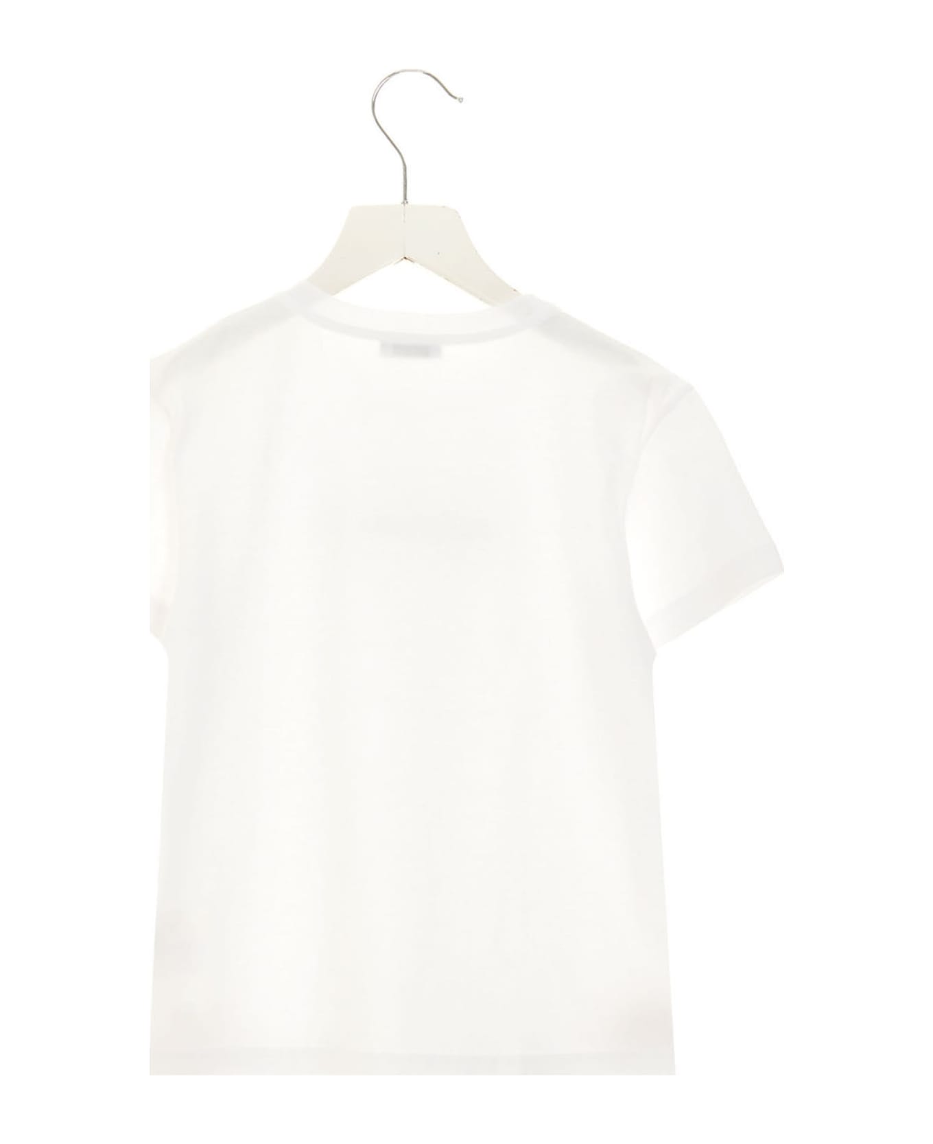 Dolce & Gabbana Logo Embroidery T-shirt - WHITE