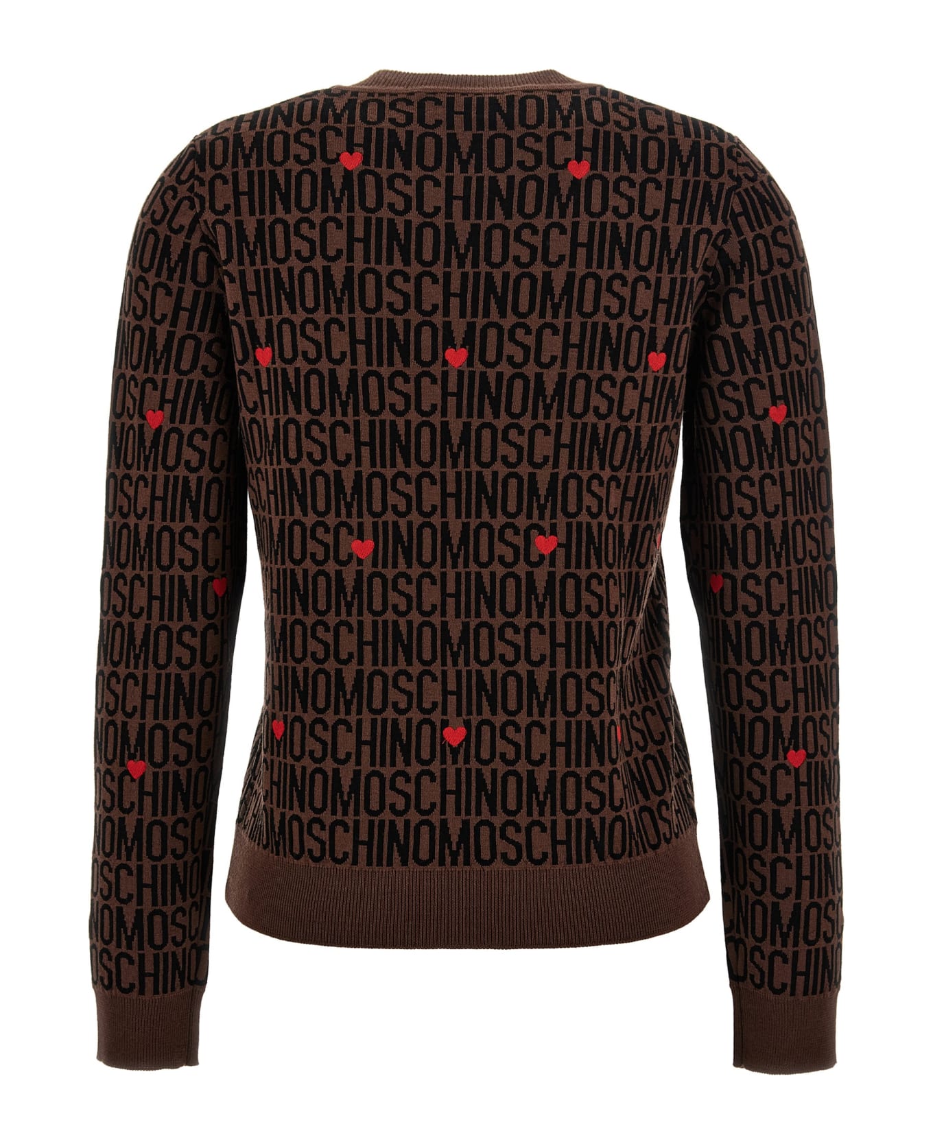 Moschino 'logo' Sweater - Brown