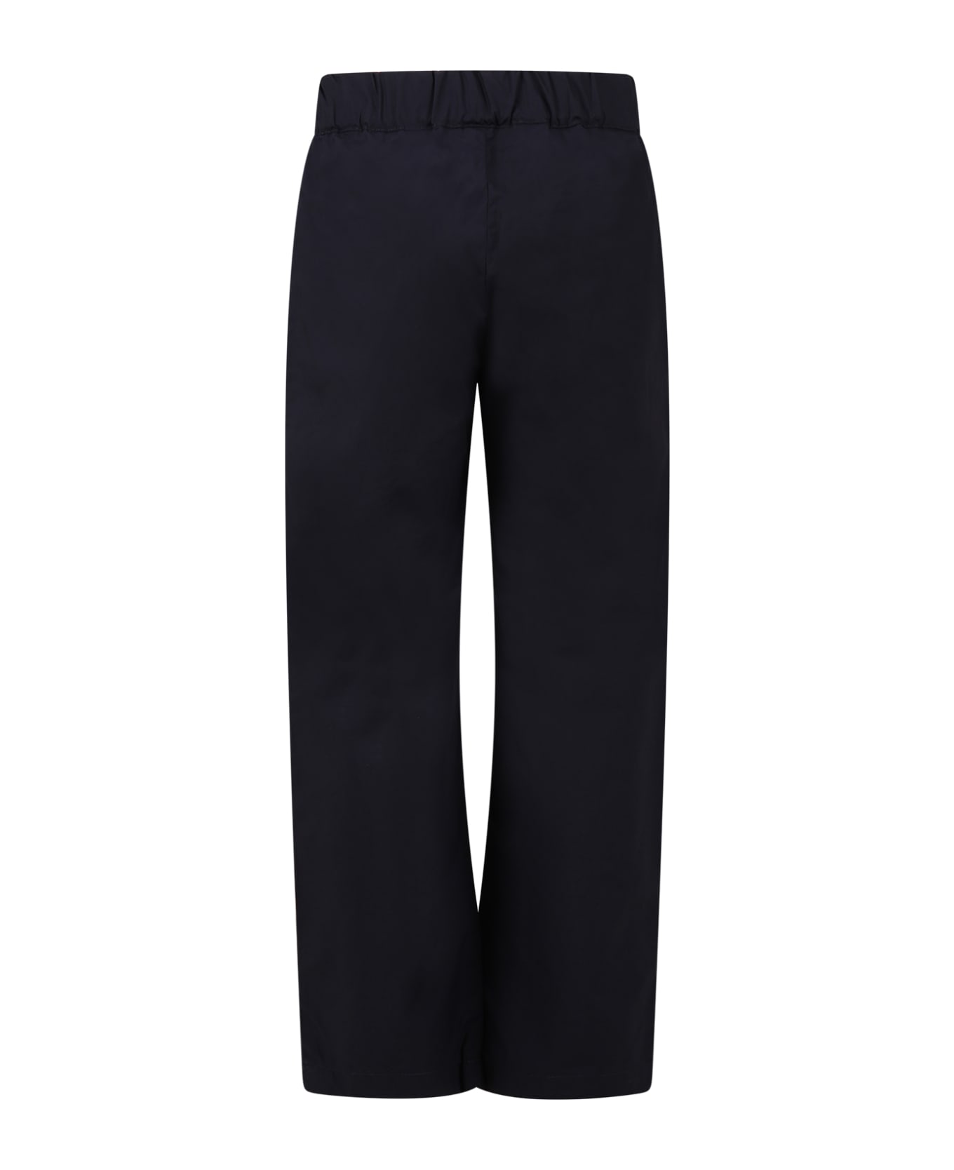 Emporio Armani Blue Trousers For Boy With Logo And Iconic Eaglet - Blue