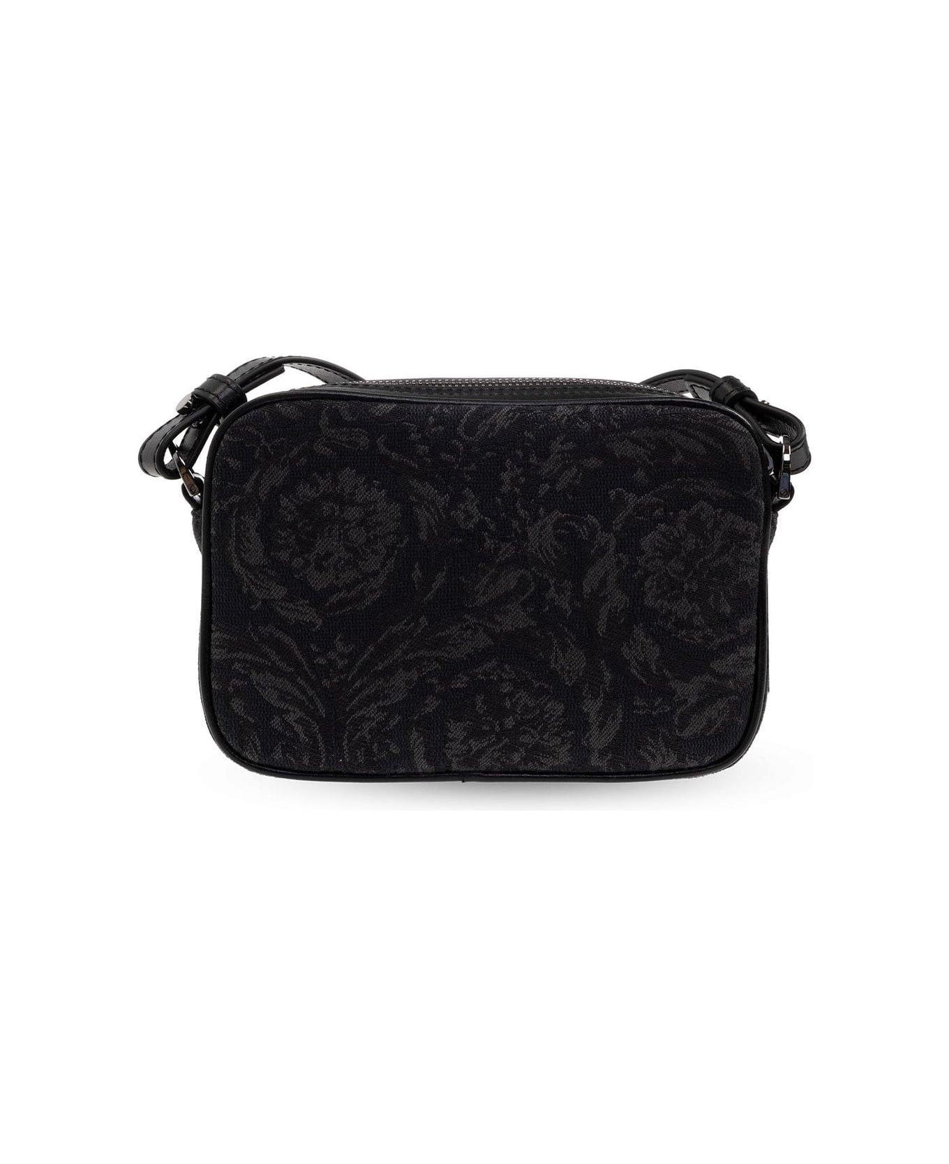 Versace Barocco Athena Zipped Messenger Bag - E Black Rutenio ショルダーバッグ