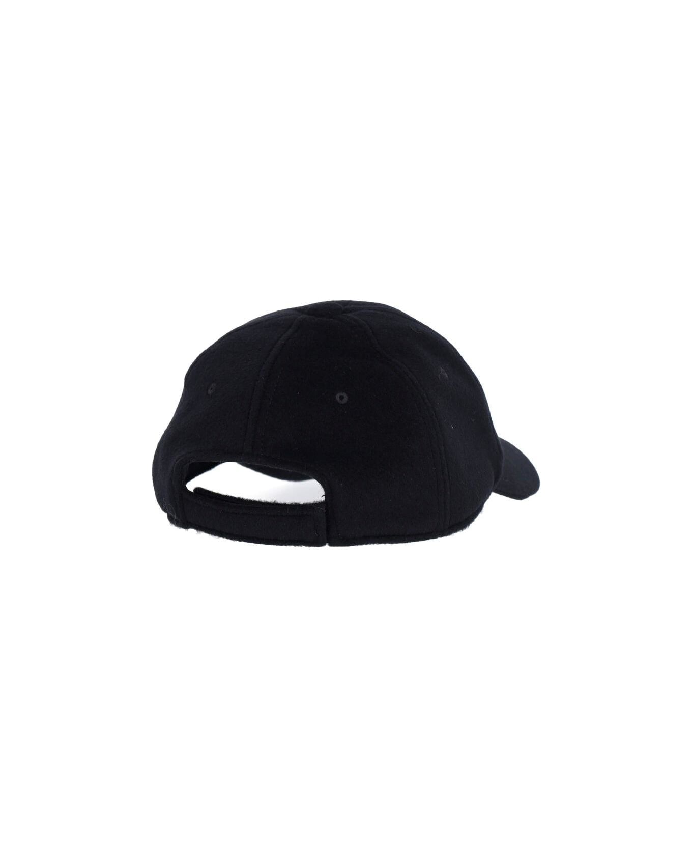 Fendi Logo Baseball Cap - BLACK