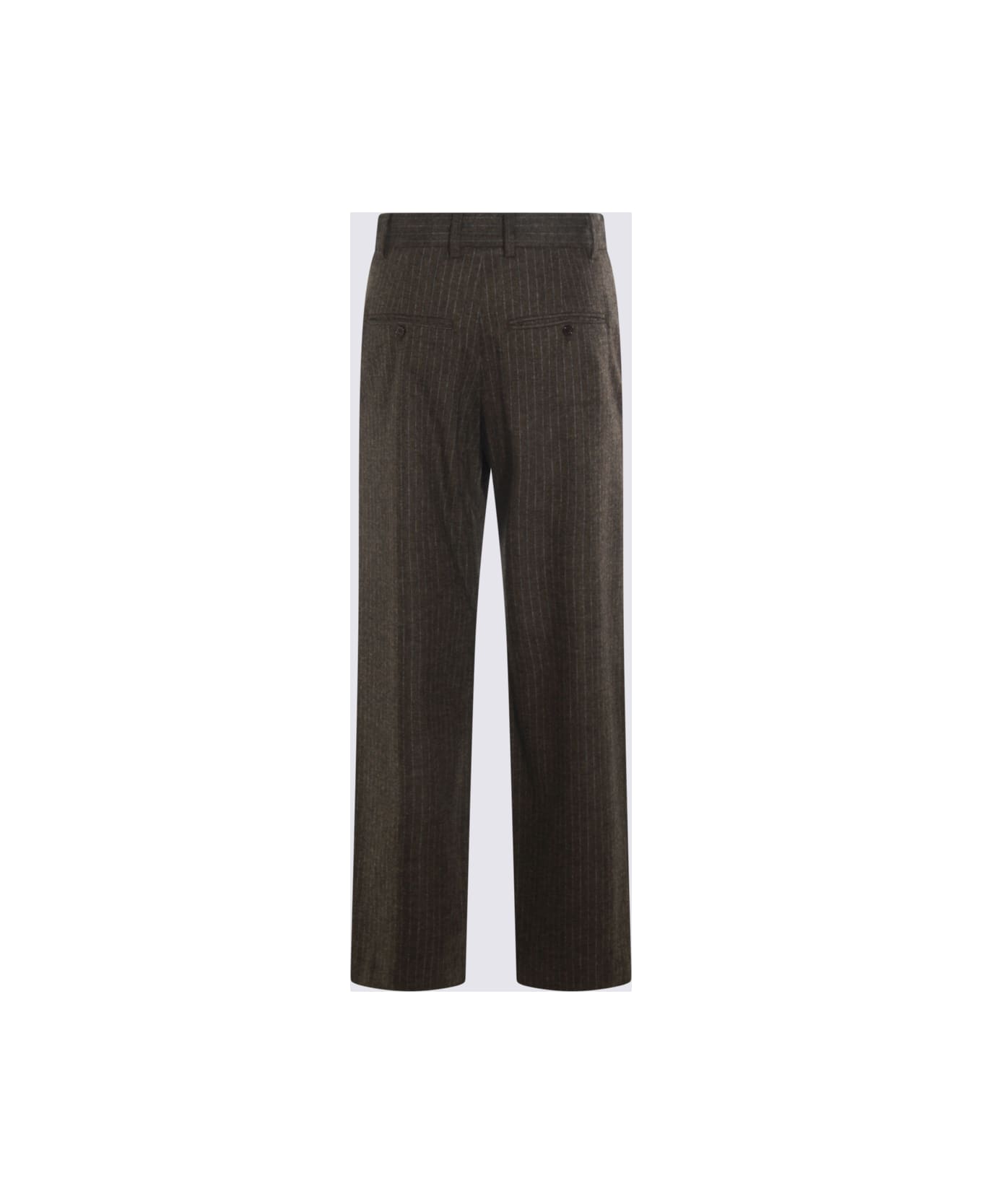 Isabel Marant Grey Wool Lisetta Gz Pants - DARK BRONZE