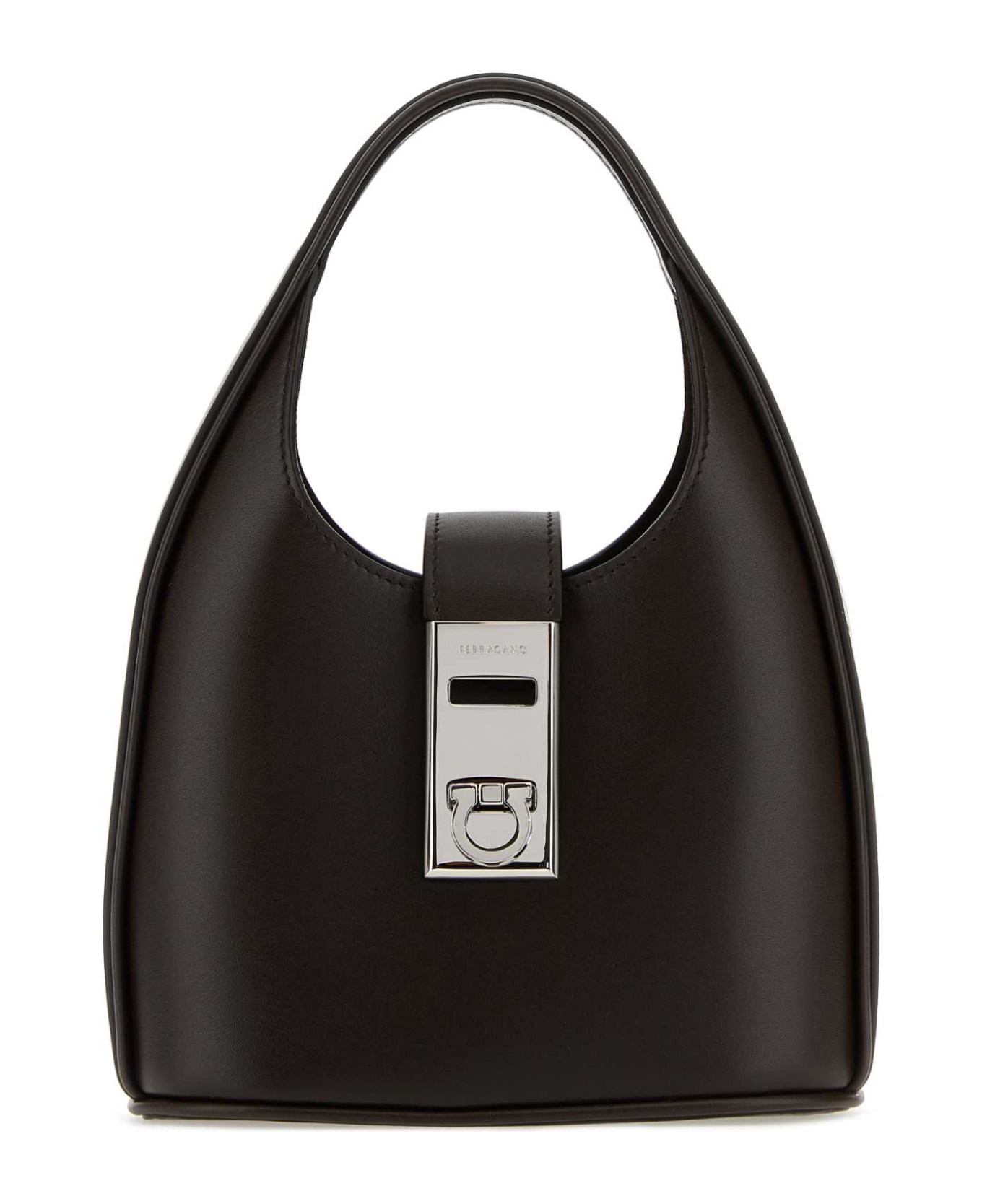 Ferragamo Dark Brown Leather Handbag - BROWN