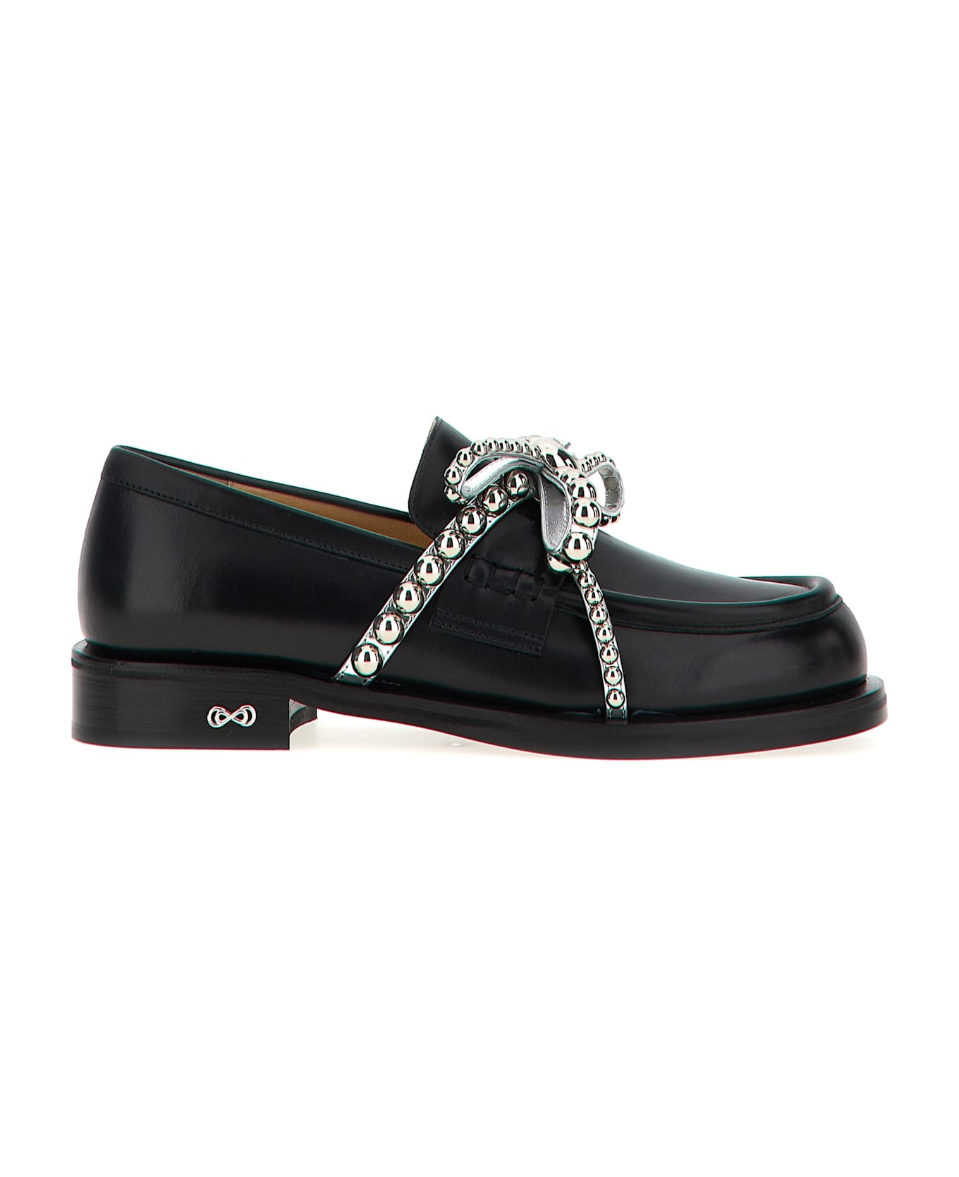 Mach & Mach 'crystal Studs' Loafers - Black  