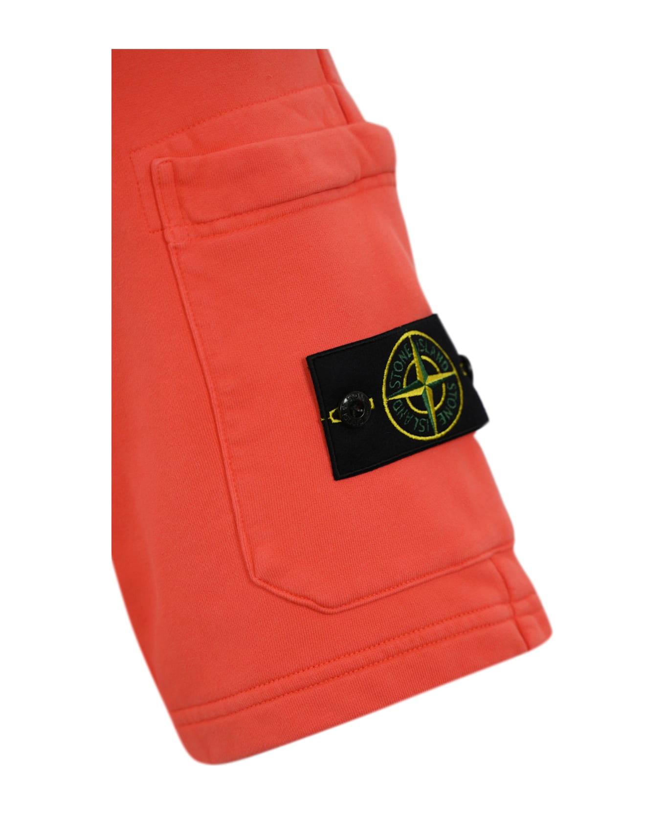Stone Island Bermuda Shorts 6200012 In Cotton - Papaya