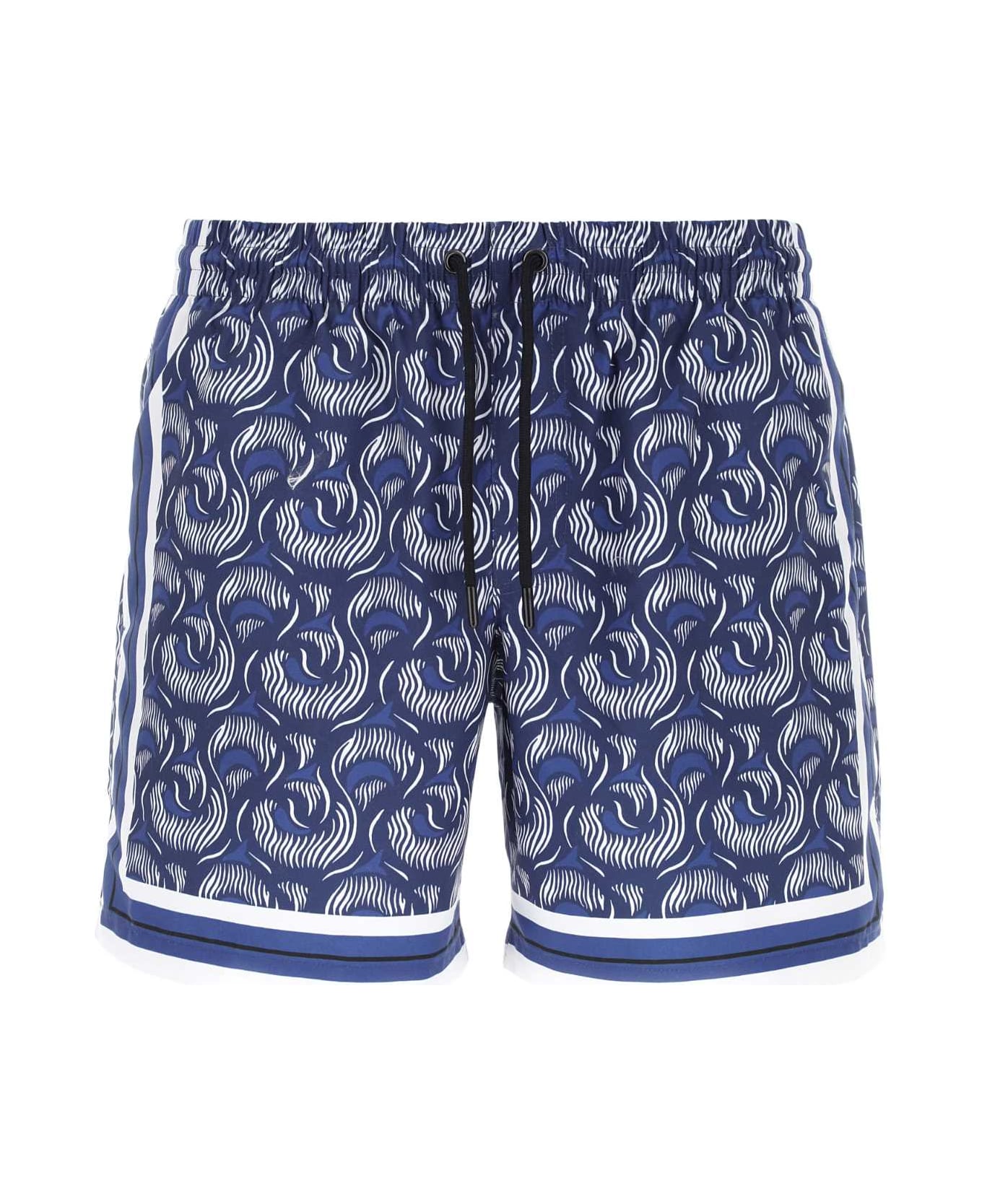 Dries Van Noten Printed Nylon Bermuda Shorts - DESSIN A