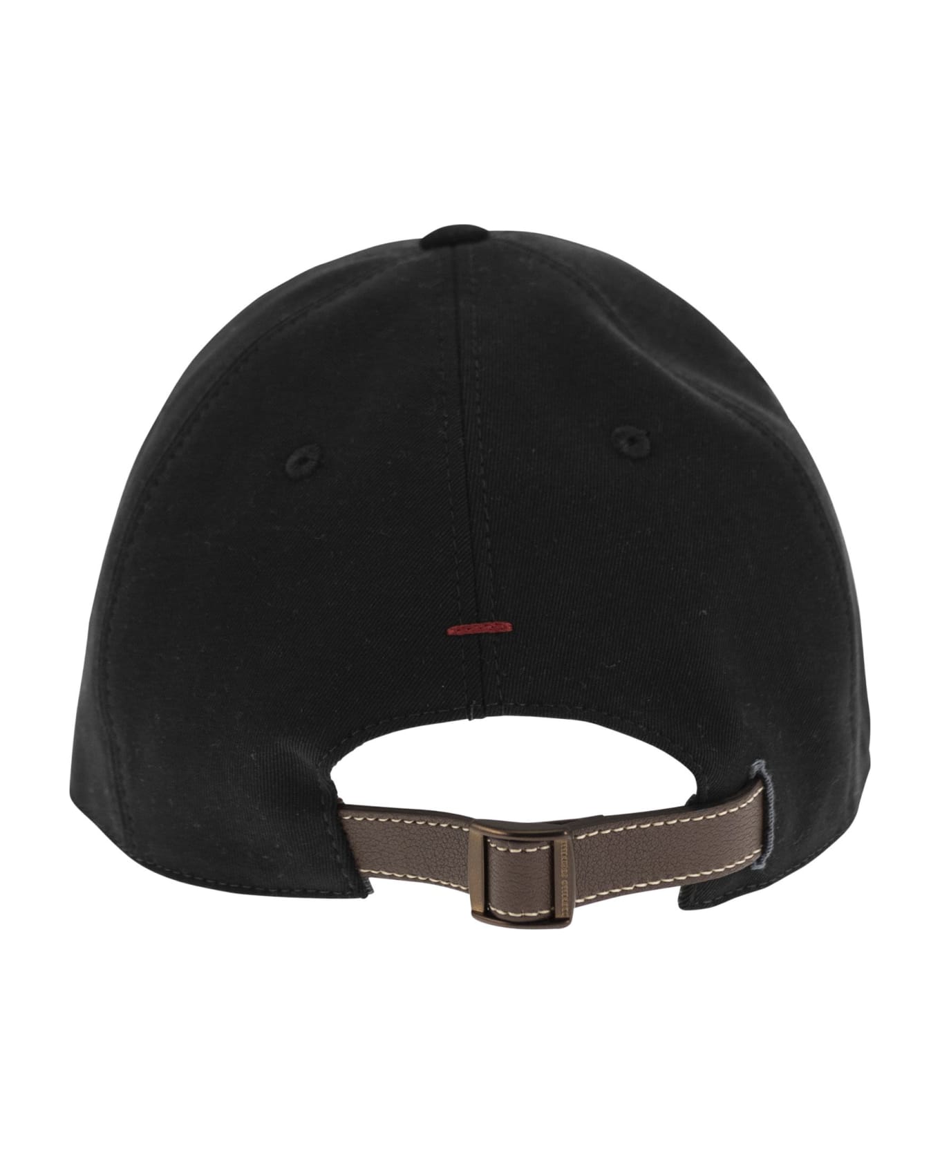 Brunello Cucinelli Cotton Canvas Baseball Cap - Black 帽子