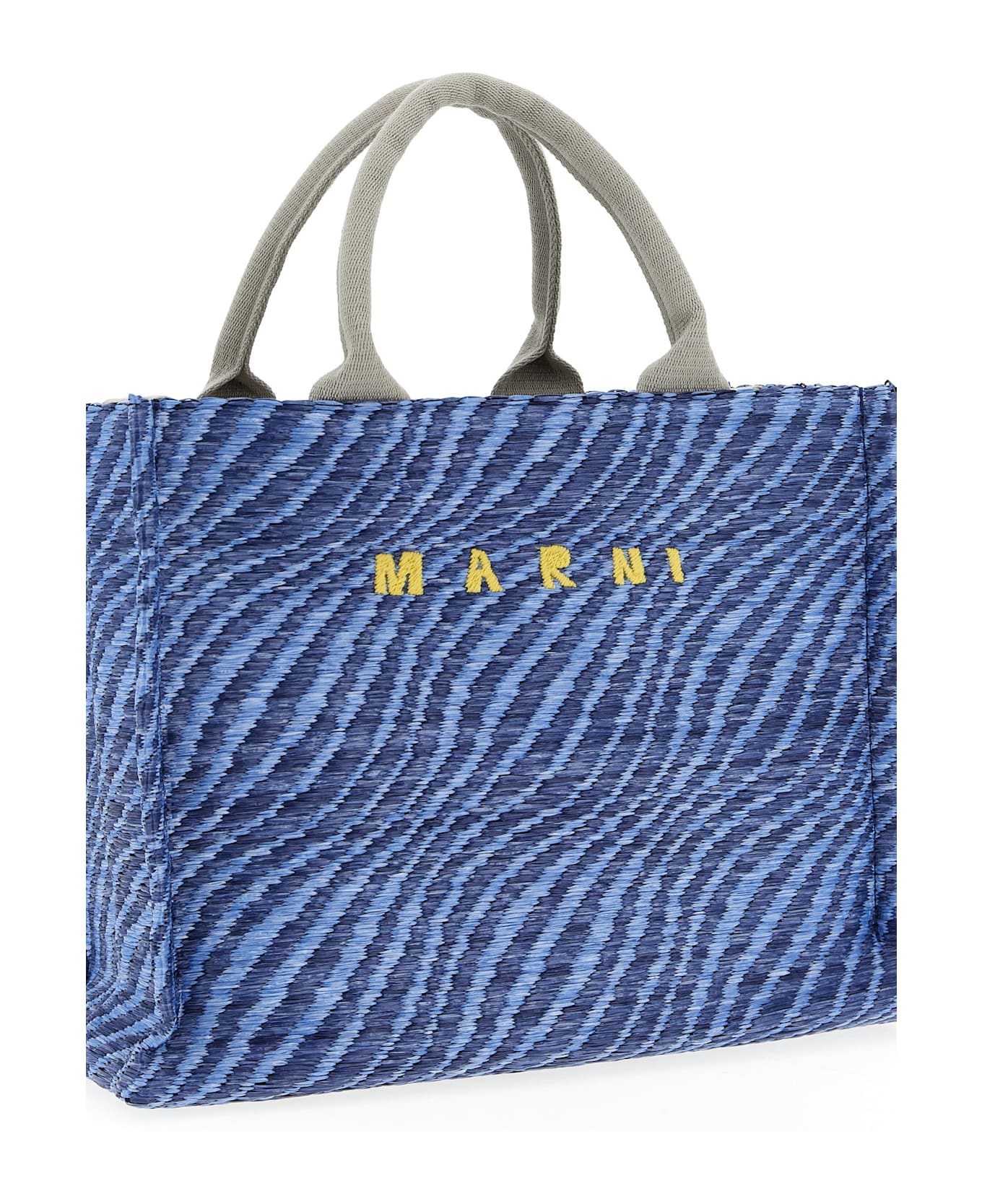 Marni Raffia Handbag - Blue