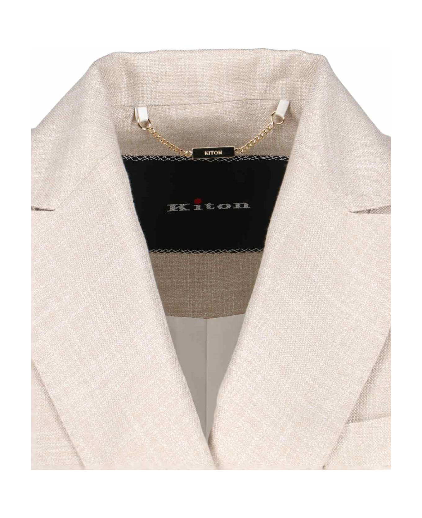 Kiton Double-breasted Blazer - Beige