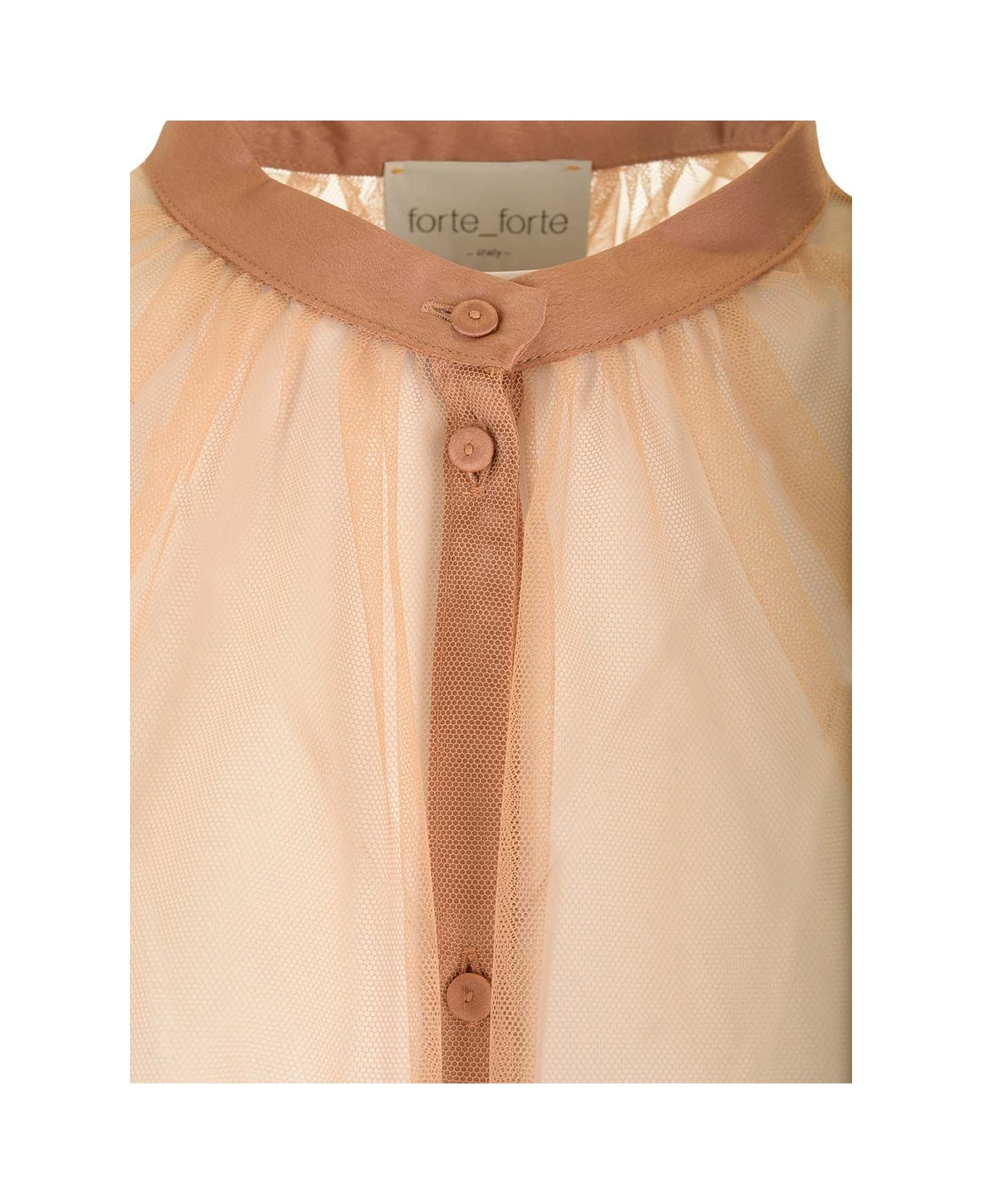 Forte_Forte Tulle Bohemian Shirt - Nude シャツ
