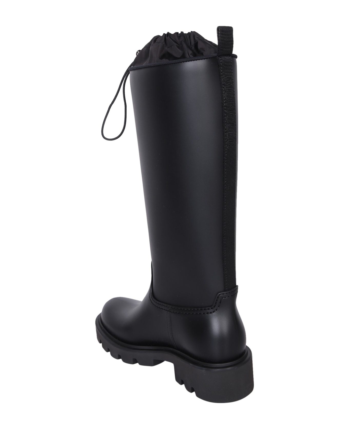 Moncler Kickstream High Boots In Black - Black