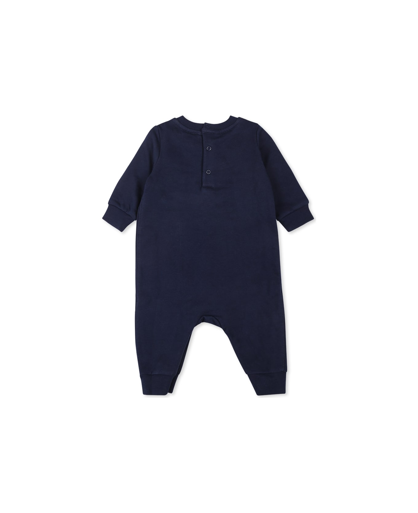 Ralph Lauren Blue Babygrow For Baby Boy With Polo Bear - Blue