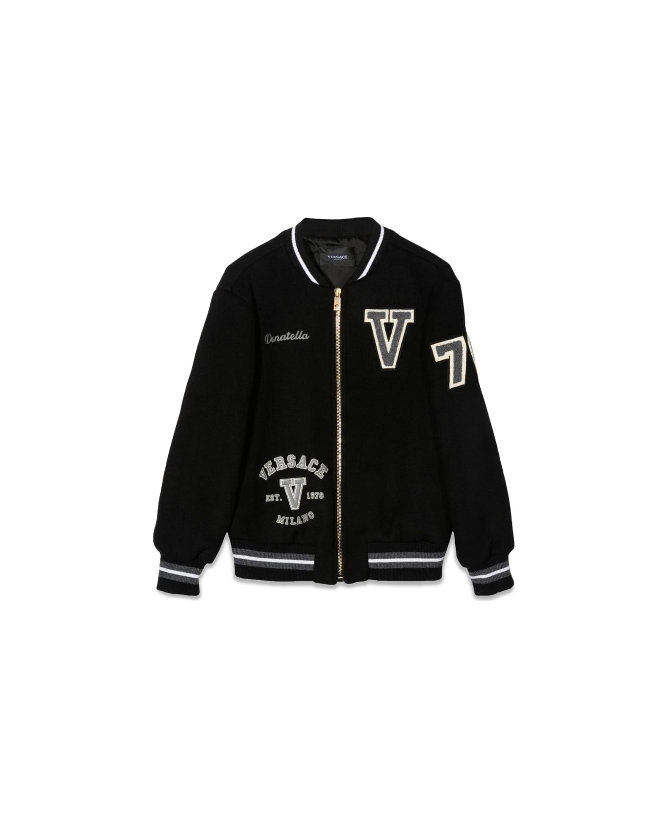 Versace Zip Jacket - BLACK コート＆ジャケット