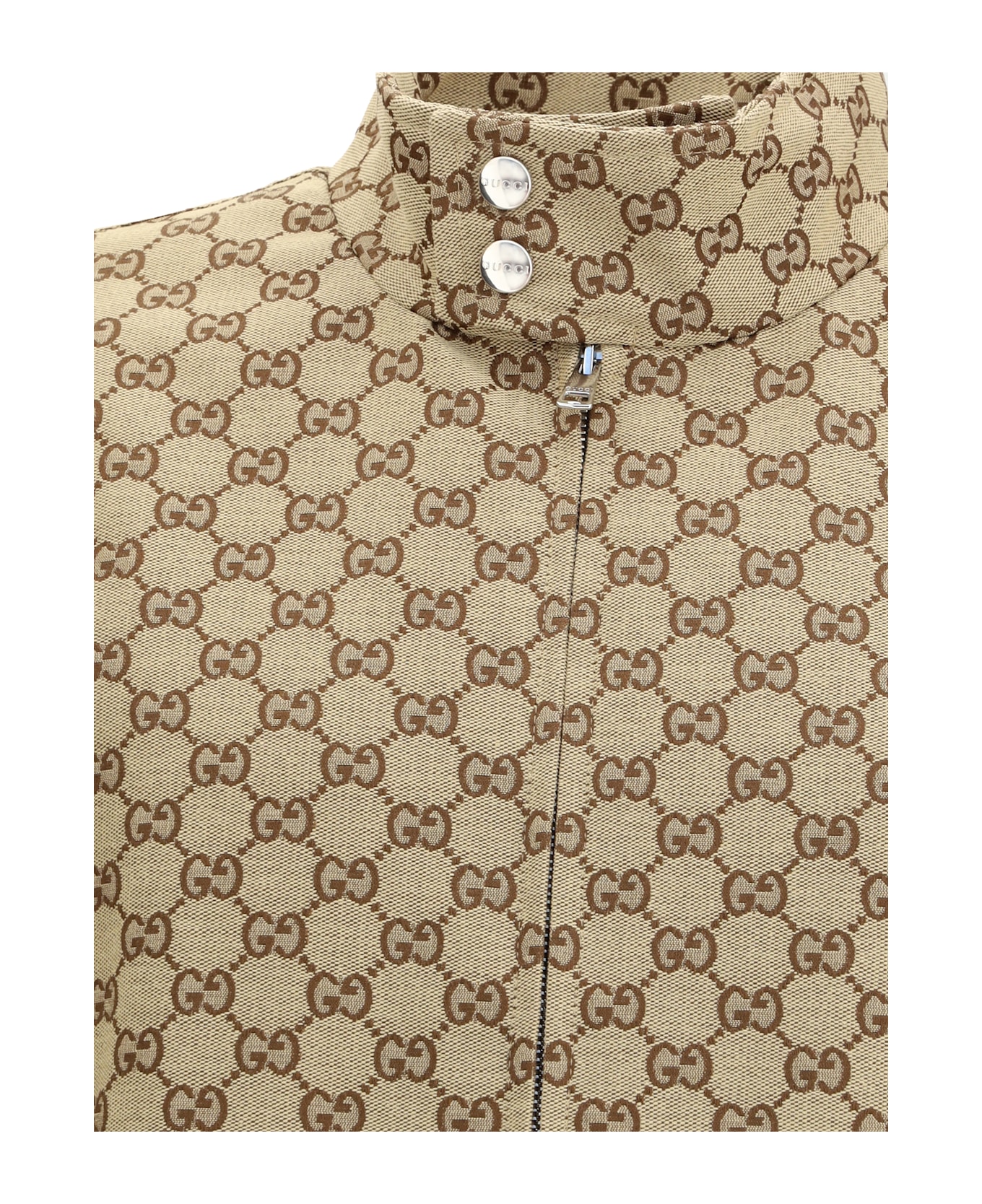 Gucci Gg Supreme Jacket - BEIGE