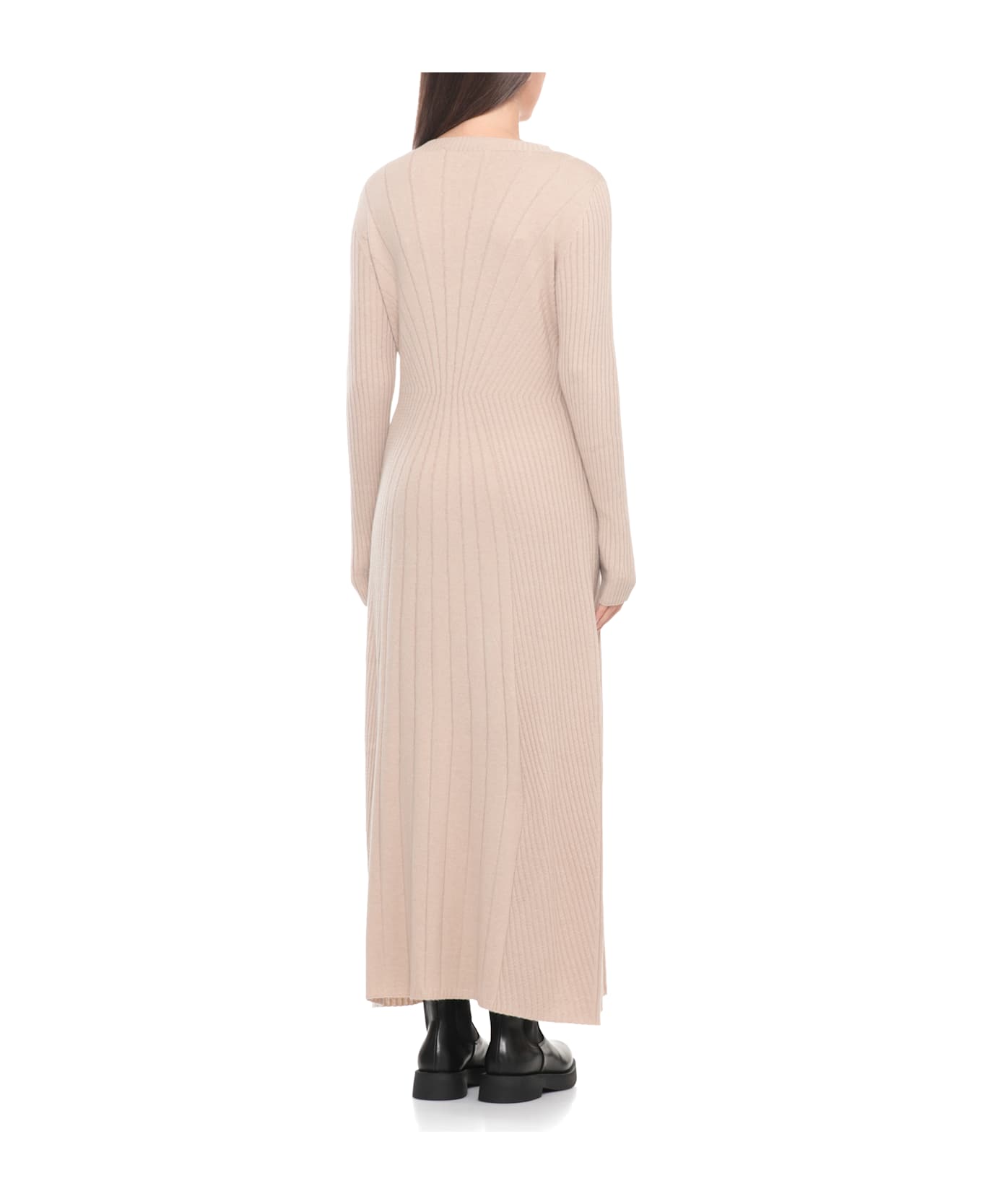 D.Exterior Cashmere Bland Dress - Beige