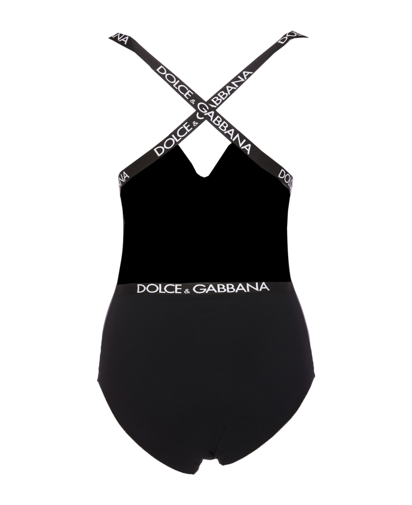 Dolce & Gabbana Logo One Piece Swimwear - Black ワンピース