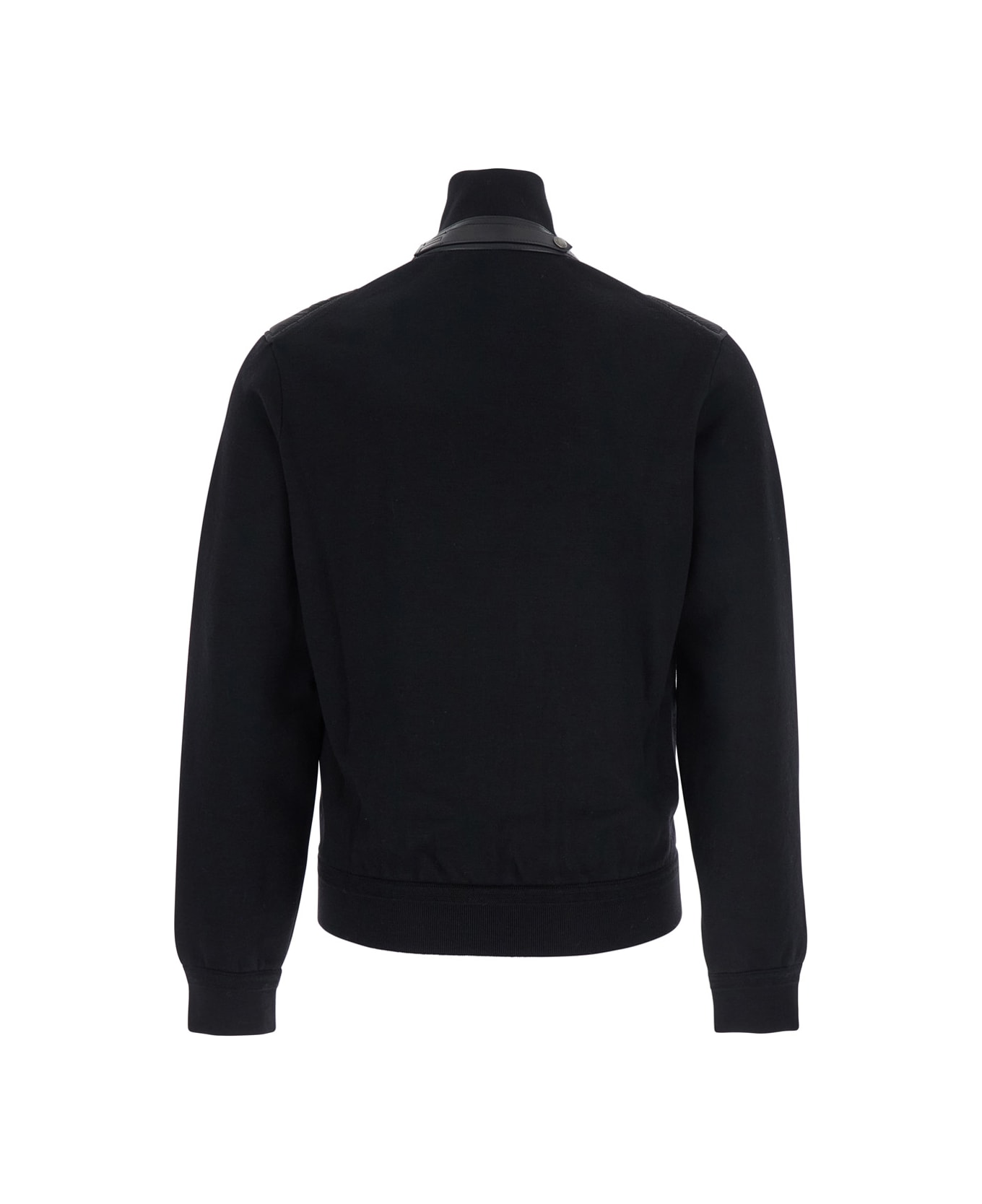 Tom Ford Black Wool Blend Cardigan - BLACK